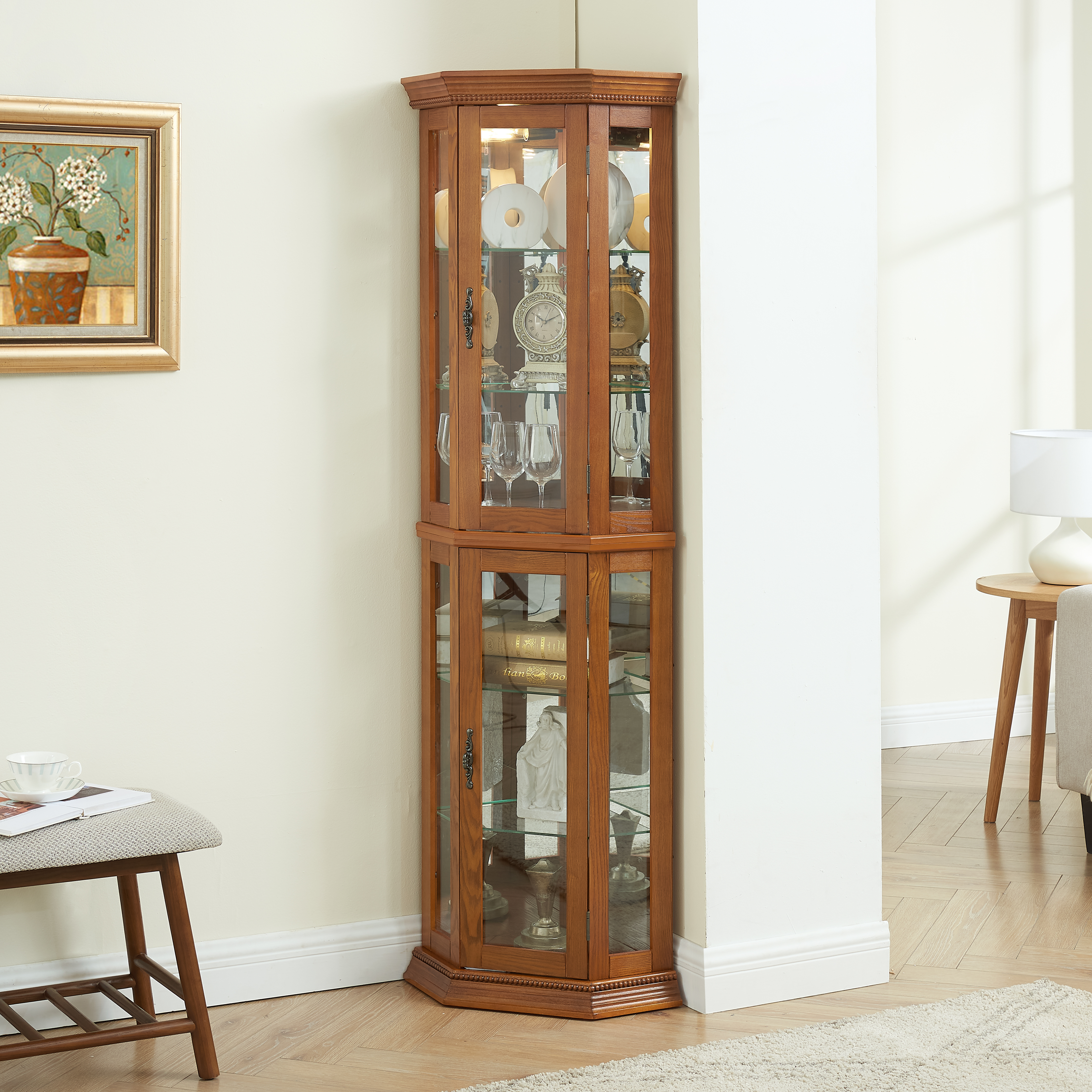 Corner Curio Cabinet, picture 4 of 4