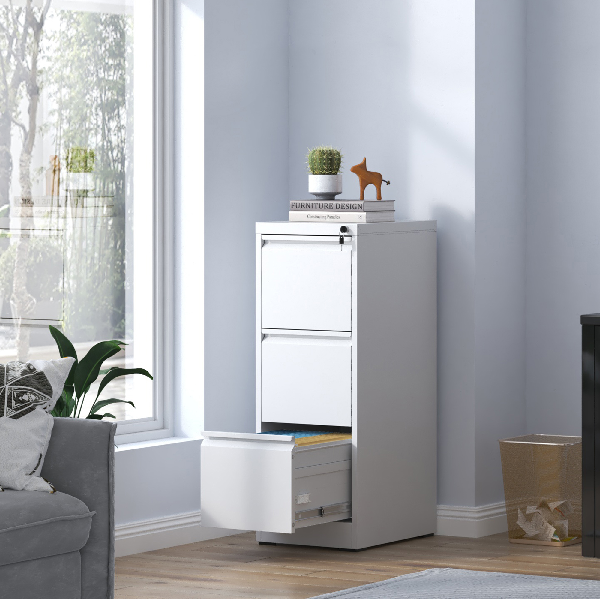 Metal Vertical File Cabinet, picture 3 of 4