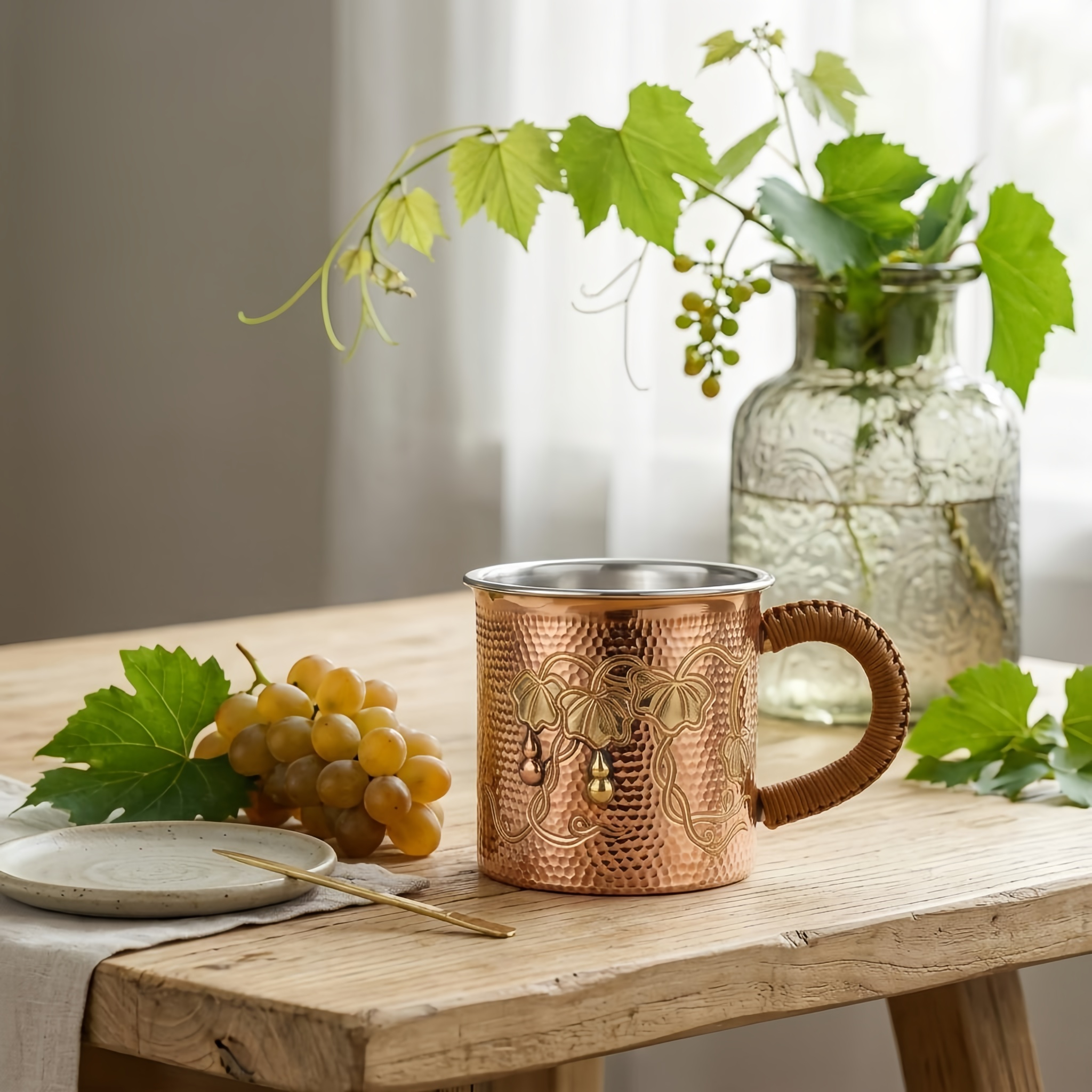 Pharaoh’s Copper Frequency Mug – 999 Fine Silver Edition