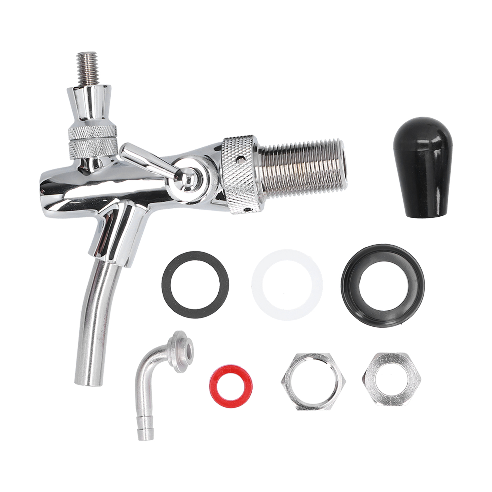 Beer Tap G5/8 Brass Stainless Steel Adjustable Good Sealing Beer Keg Faucet For Bars Hotels Restaurants