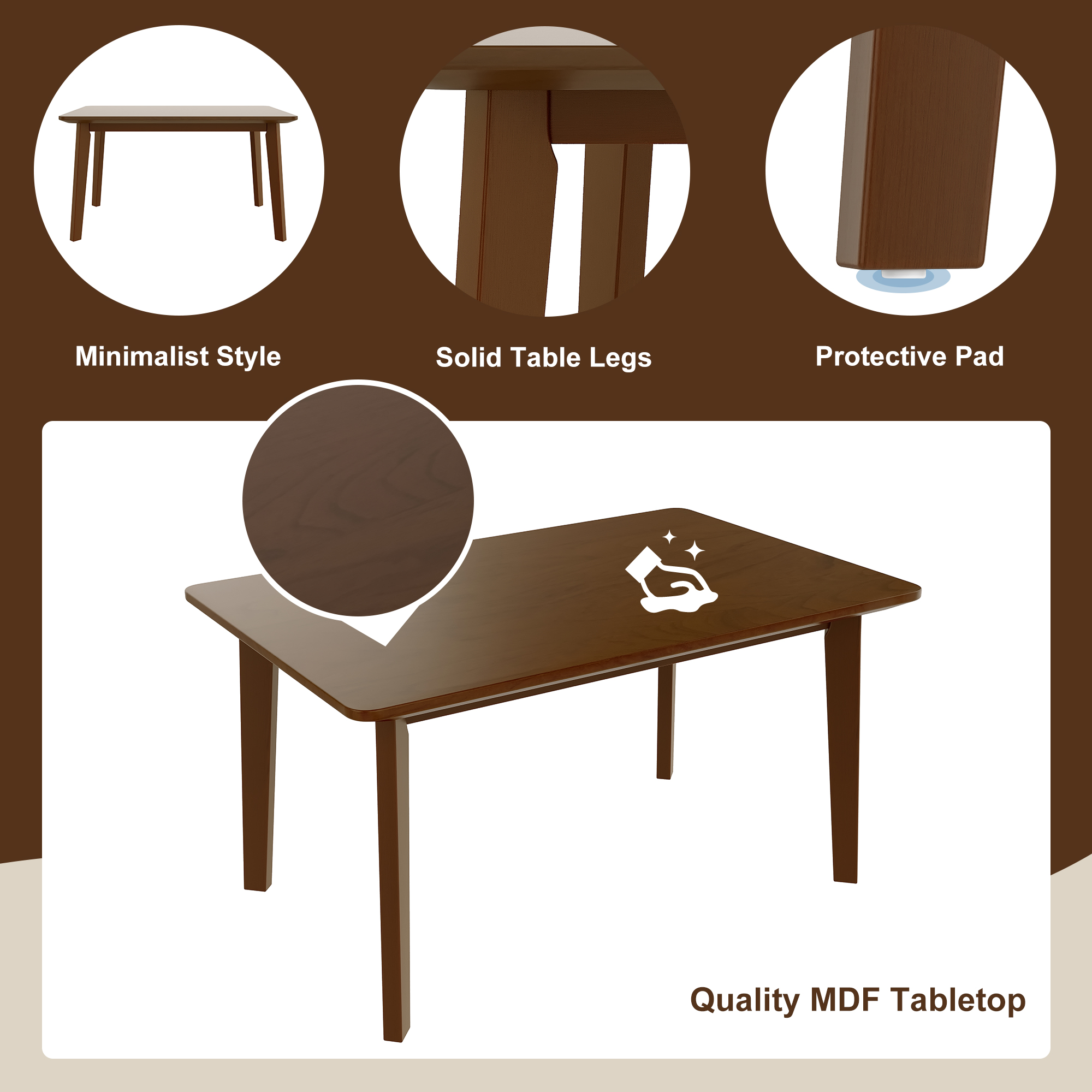 Wood Dining Table, picture 4 of 4