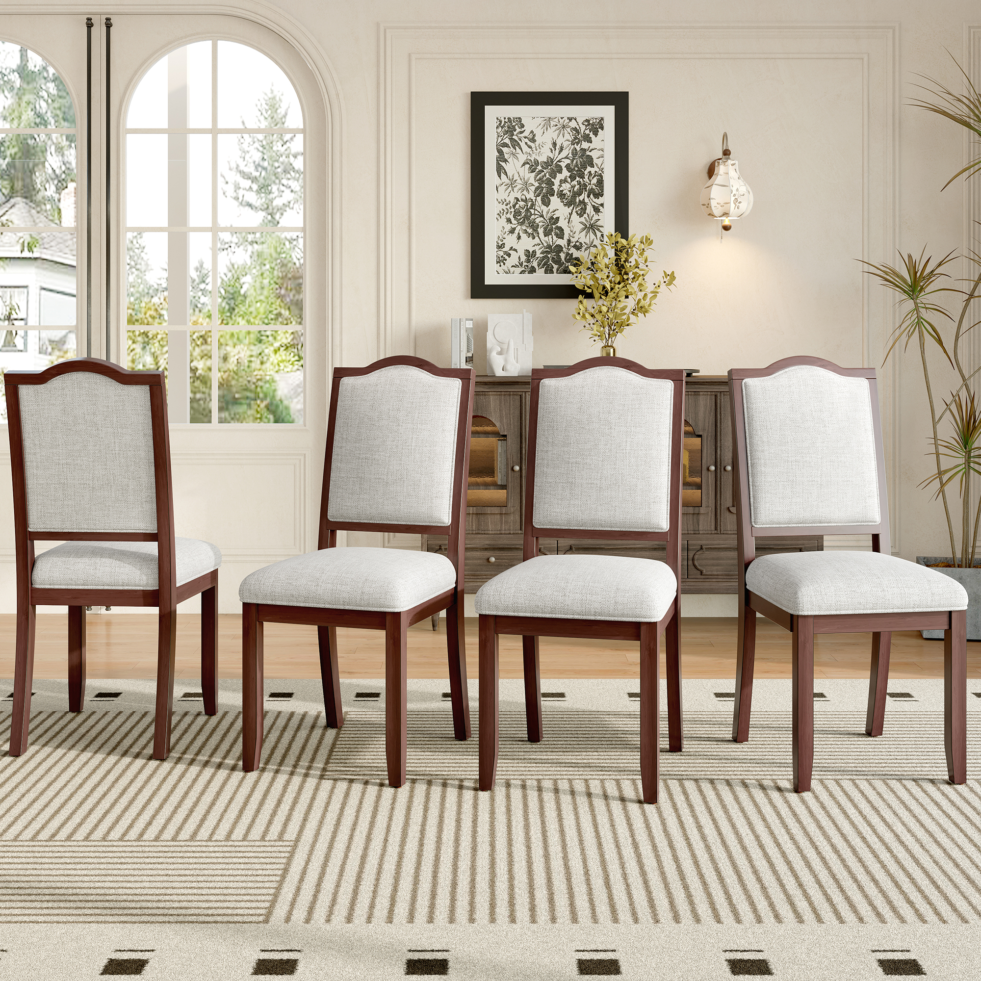 Upholstered Dining Chairs Set of 4, picture 5 of 5