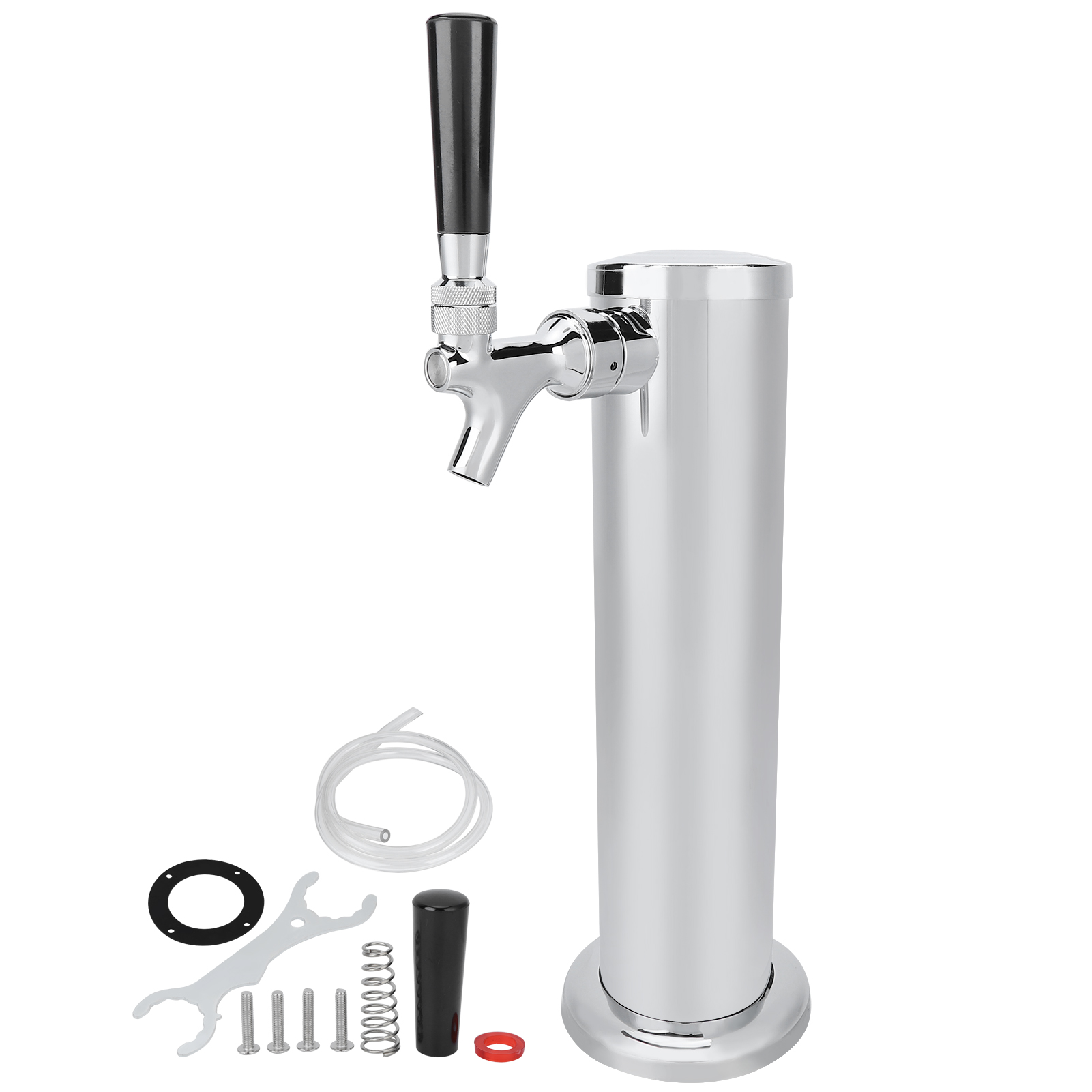 Stainless Steel Beer Draft Tower With Single Faucet Dispenser Home Brewing Equipment