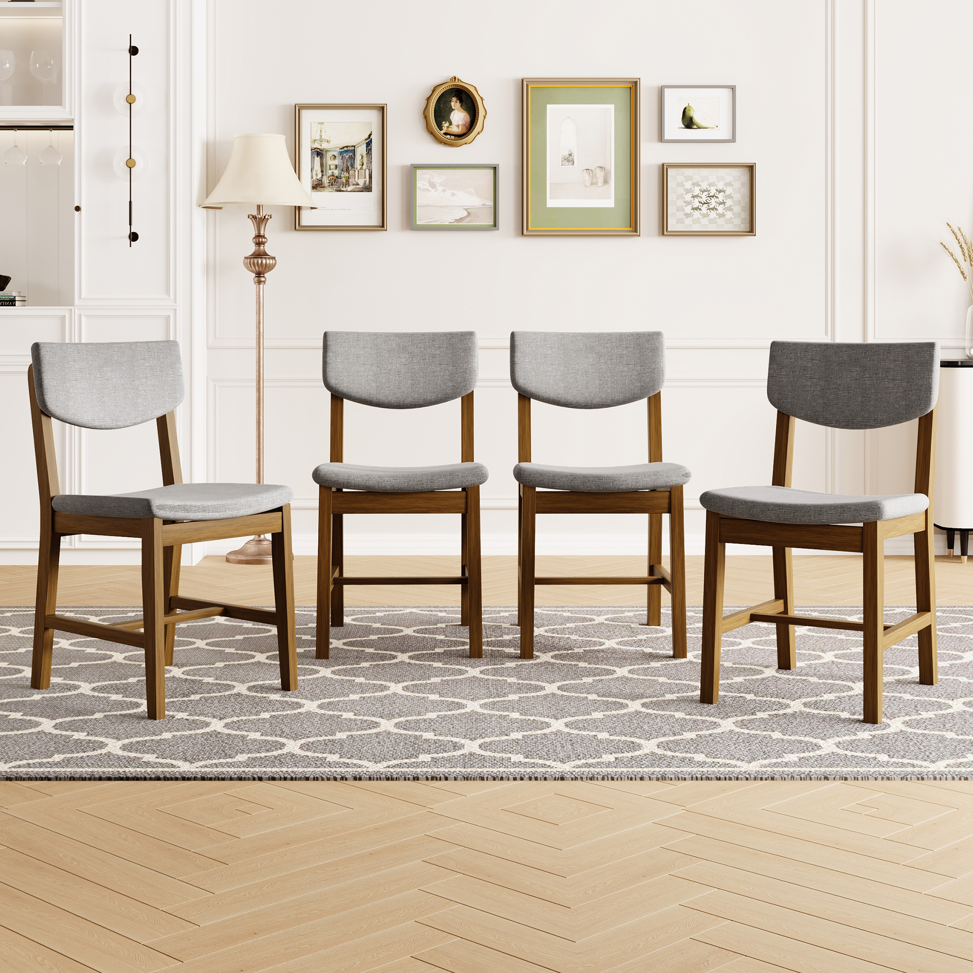 Upholstered Wood Dining Chair, picture 5 of 5