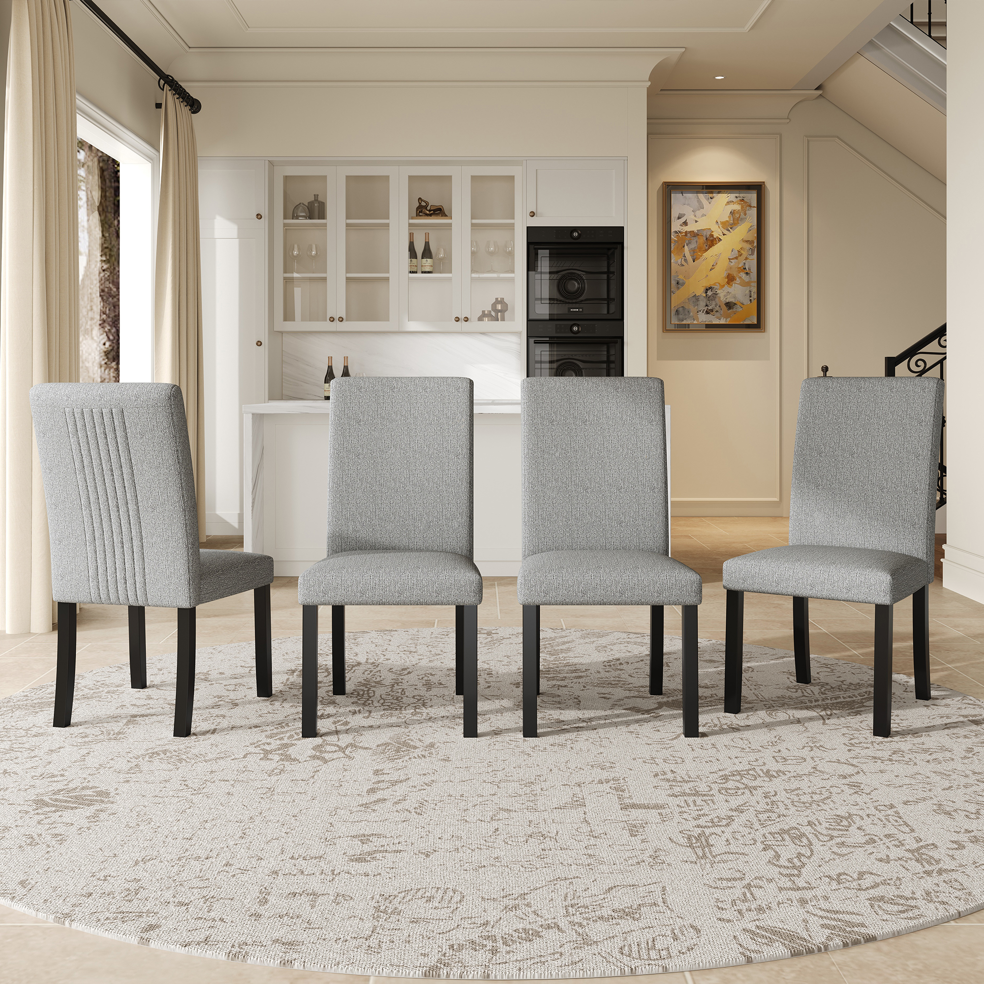Upholstered Dining Chair Set of 4, picture 2 of 4