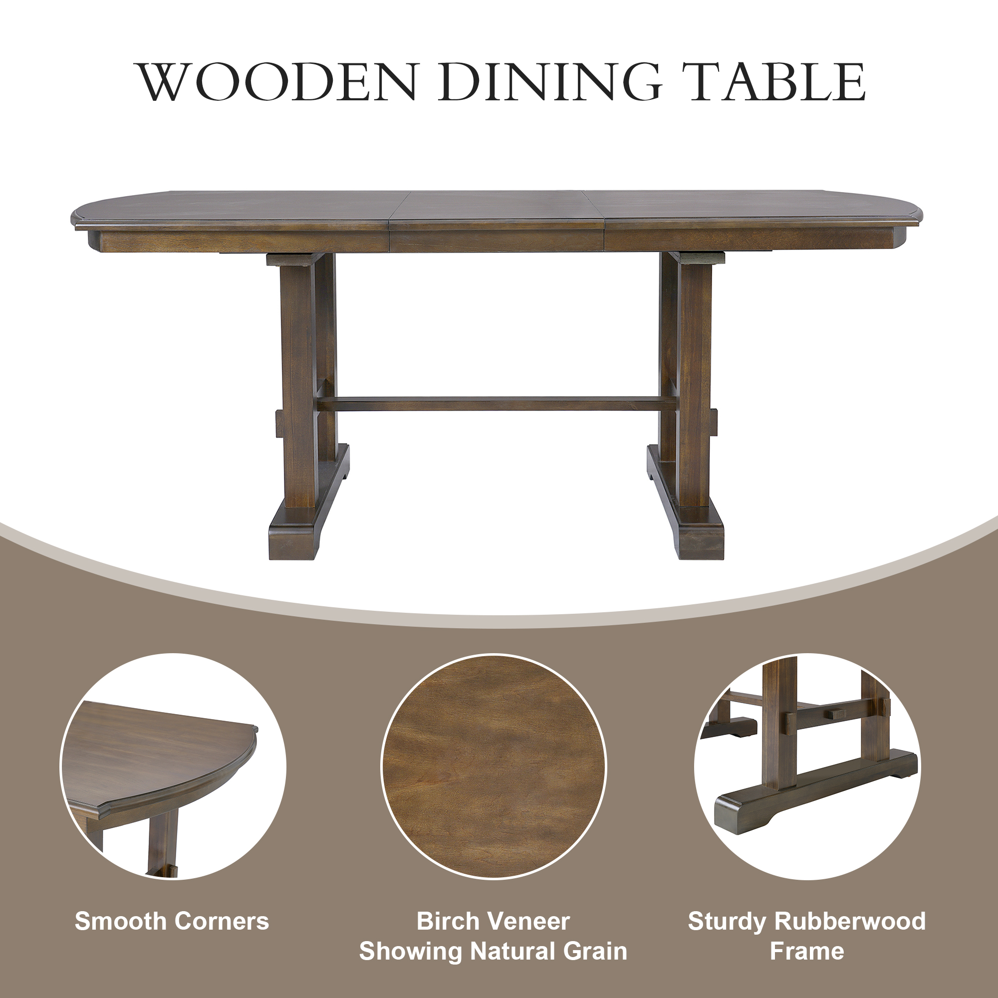 Extendable Farmhouse Dining Table, picture 3 of 4