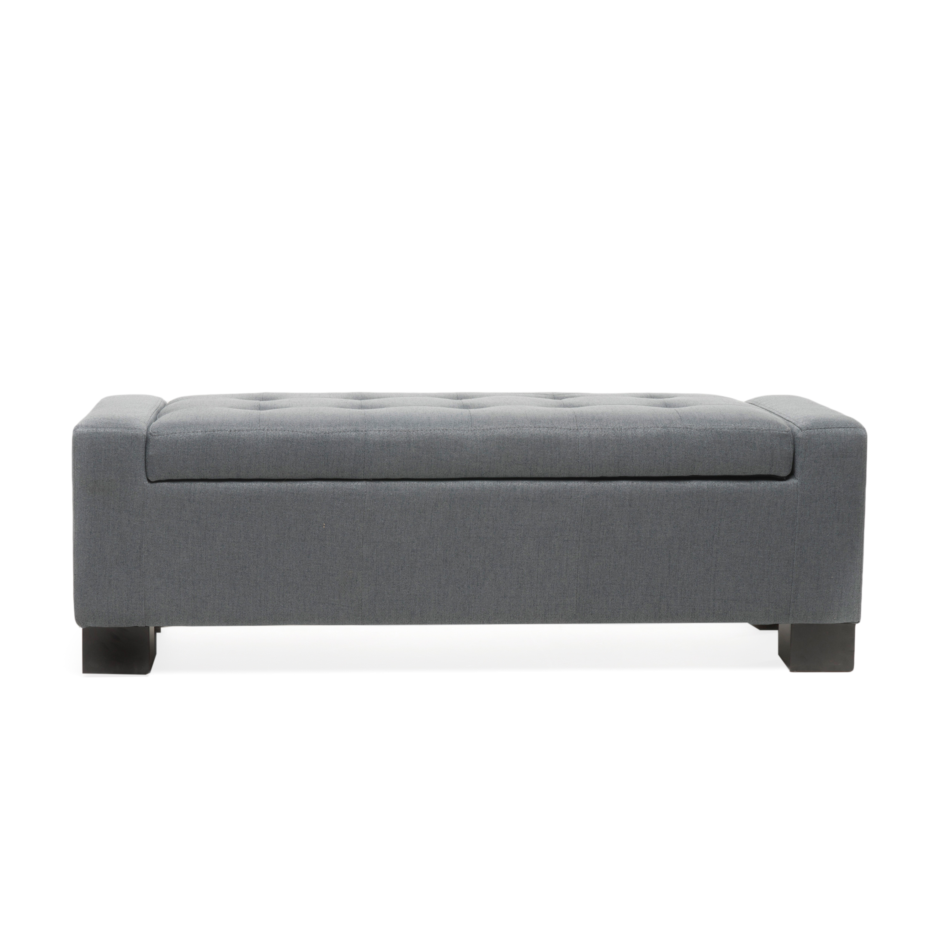 Polyester Storage Ottoman Bench, picture 1 of 4
