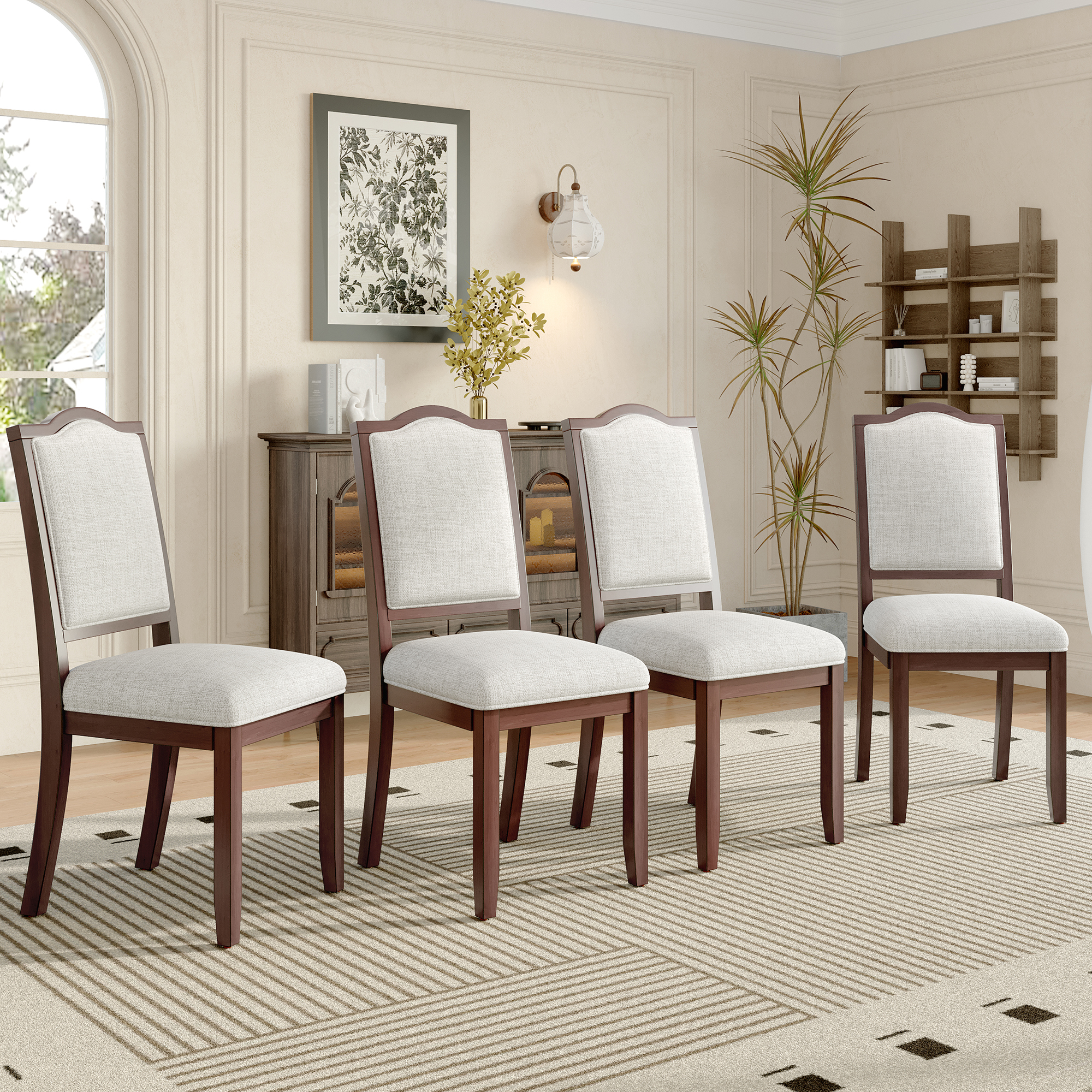 Upholstered Dining Chairs Set of 4
