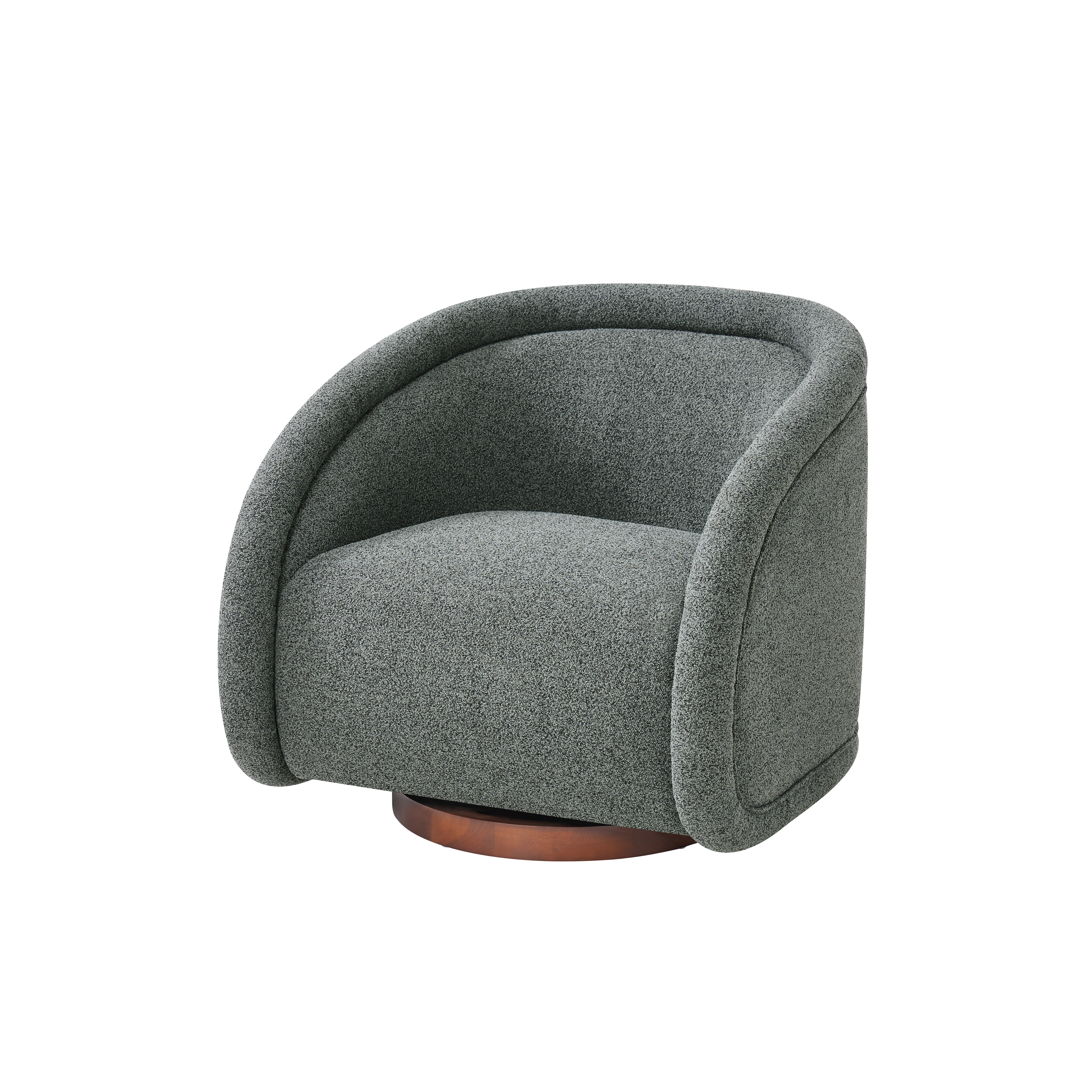 Boucle Swivel Accent Chair