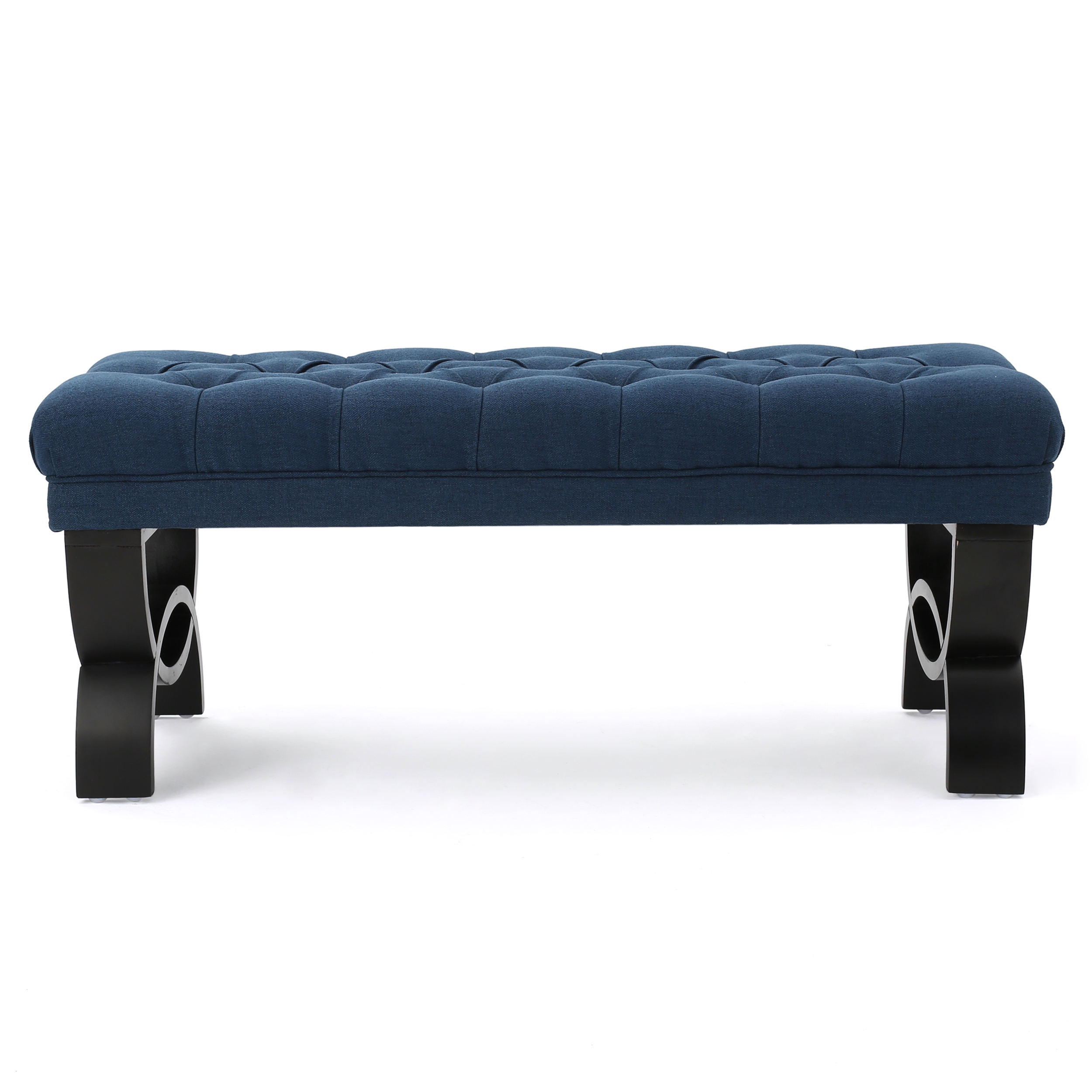 Fabric Tufted Ottoman Bench