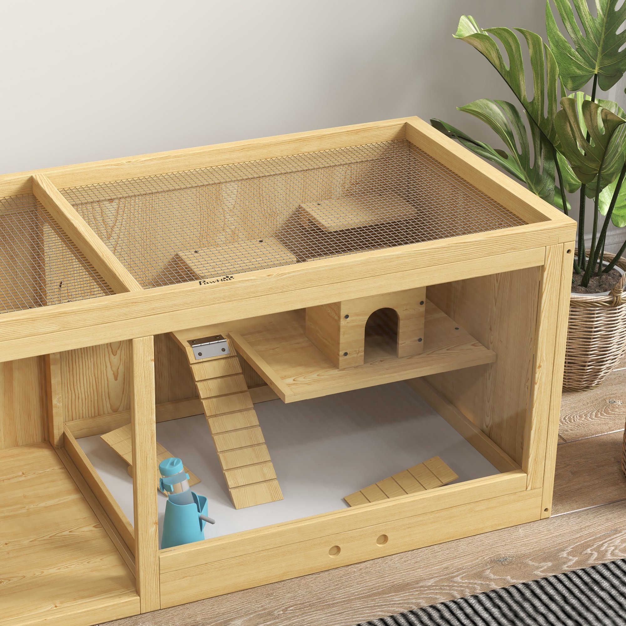 Hamster CageWater Bottle, Platform, Openable Top Cover,
