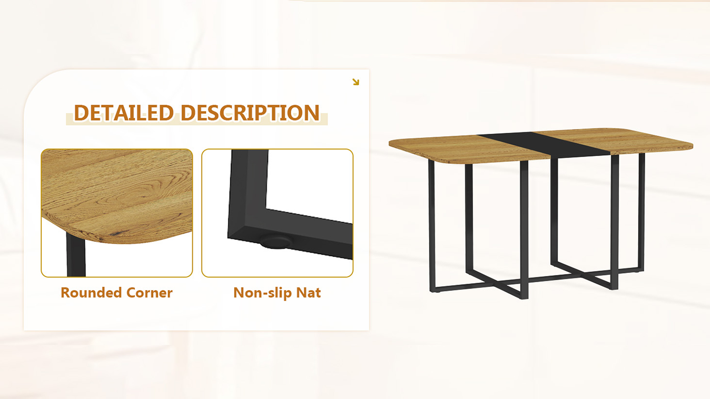 7-Piece Dining Table Set For 6, 1 Table & 6 Black Velvet Upholstered Chairs, Black & Wood Grain Melamine Table, Modern Tufted Kitchen Nook Set For Dining Room, Apartment & Small Space