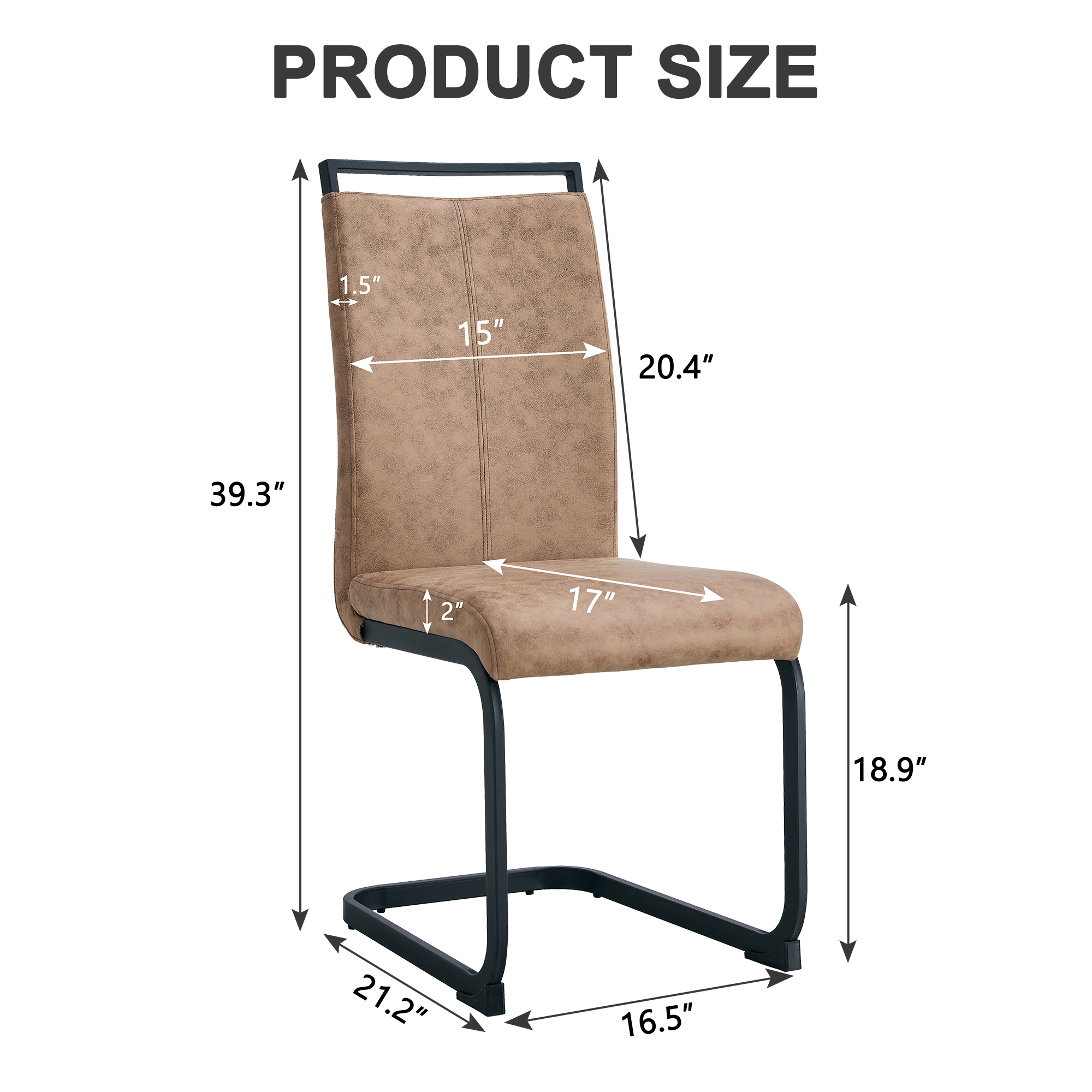 Upholstered High Back Dining Chairs, picture 3 of 4