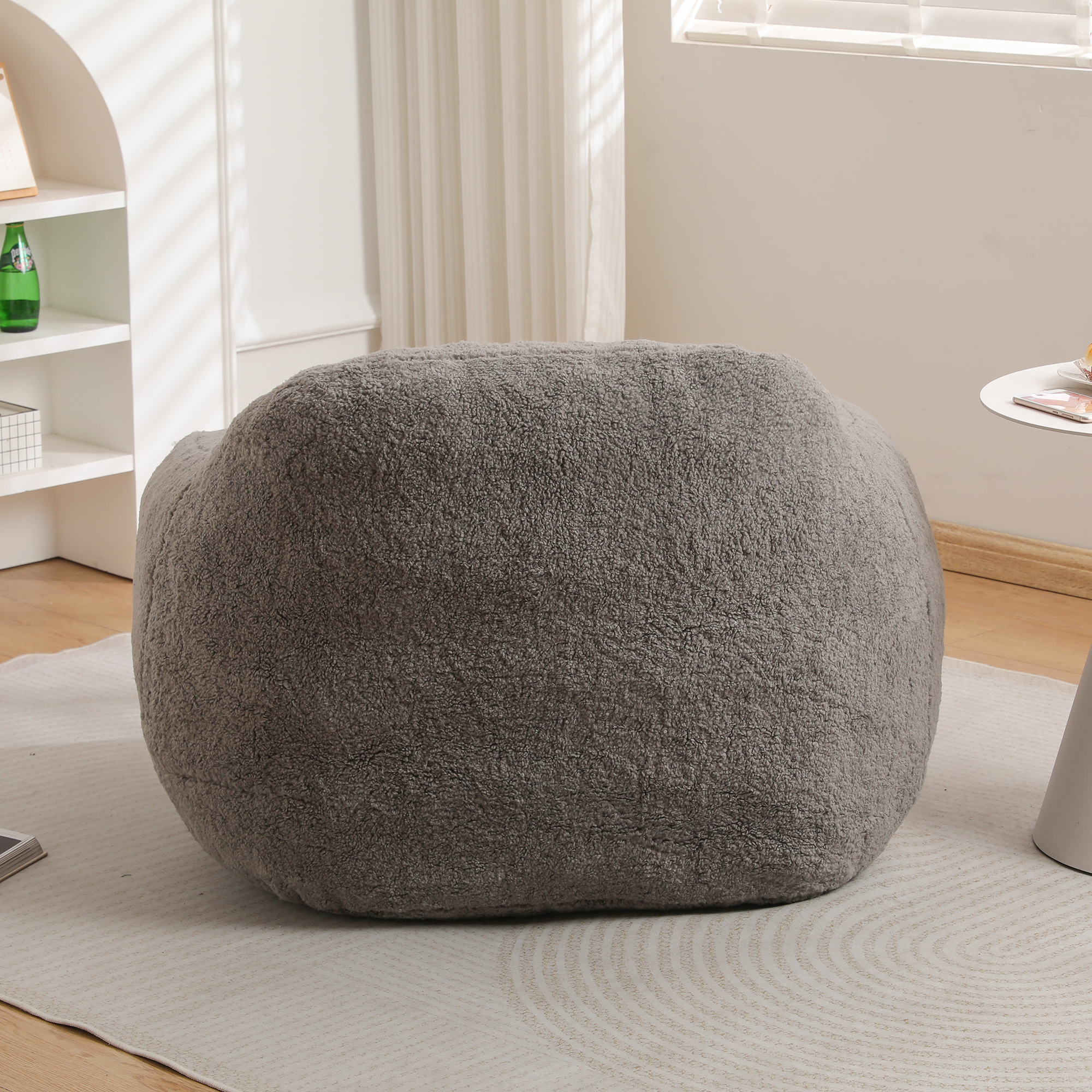Bean Bag Chair ,Bean Bag Sofa For Adults Comfy Beanbag Giant Bean Bag Chair With Spacious Design Bean Bag Couch With Armrest Large Bean Bag Chair With Memory Foam Filler For Living Room Bedroom