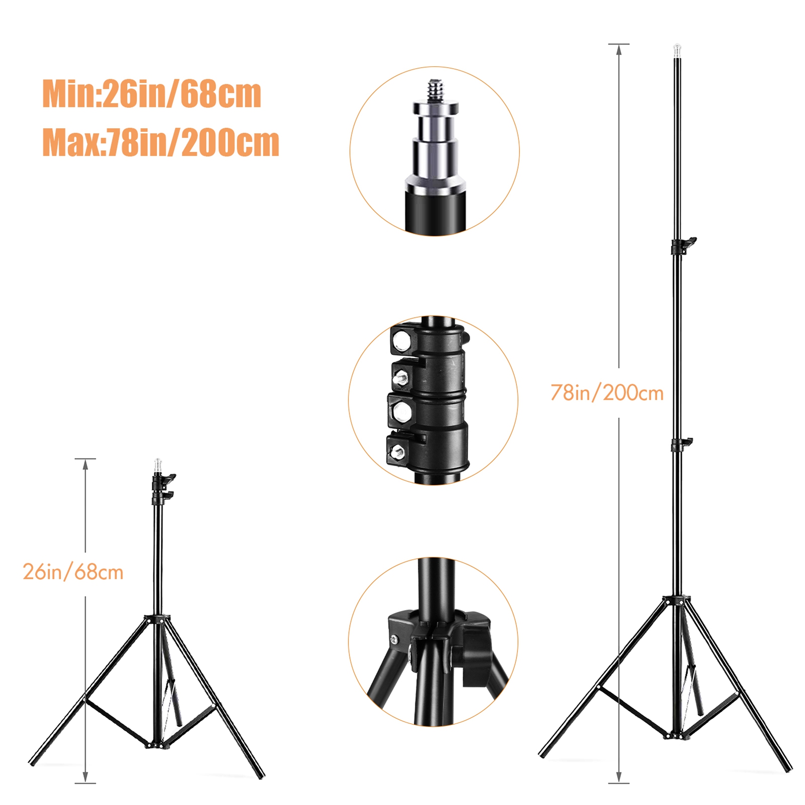 Studio Photography Light Kit Softbox Lighting Set Including 85W 3000K-6000K Bi Color Temperature LED Light Softbox Light Stand Boom Arm 3