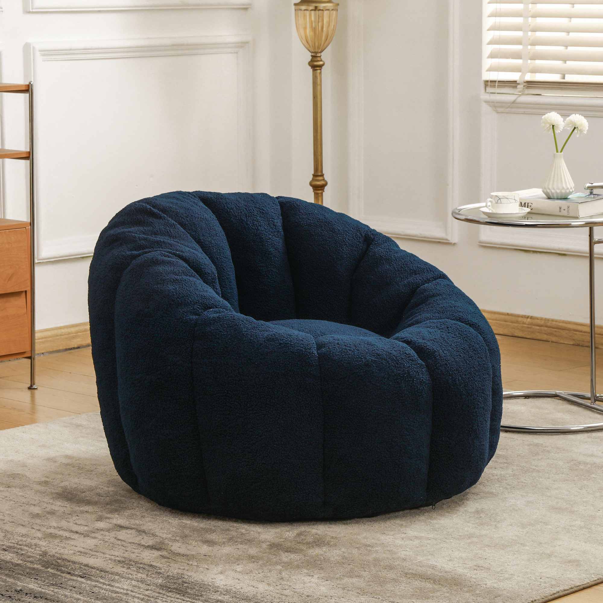Bean Bag Chair, Bean Bag Sofa Chair With Armrests Stuffed High-Density Foam, Lazy Sofa Comfy Chairs BeanBag Chair For Adults In Living Room,Bedroom Reading