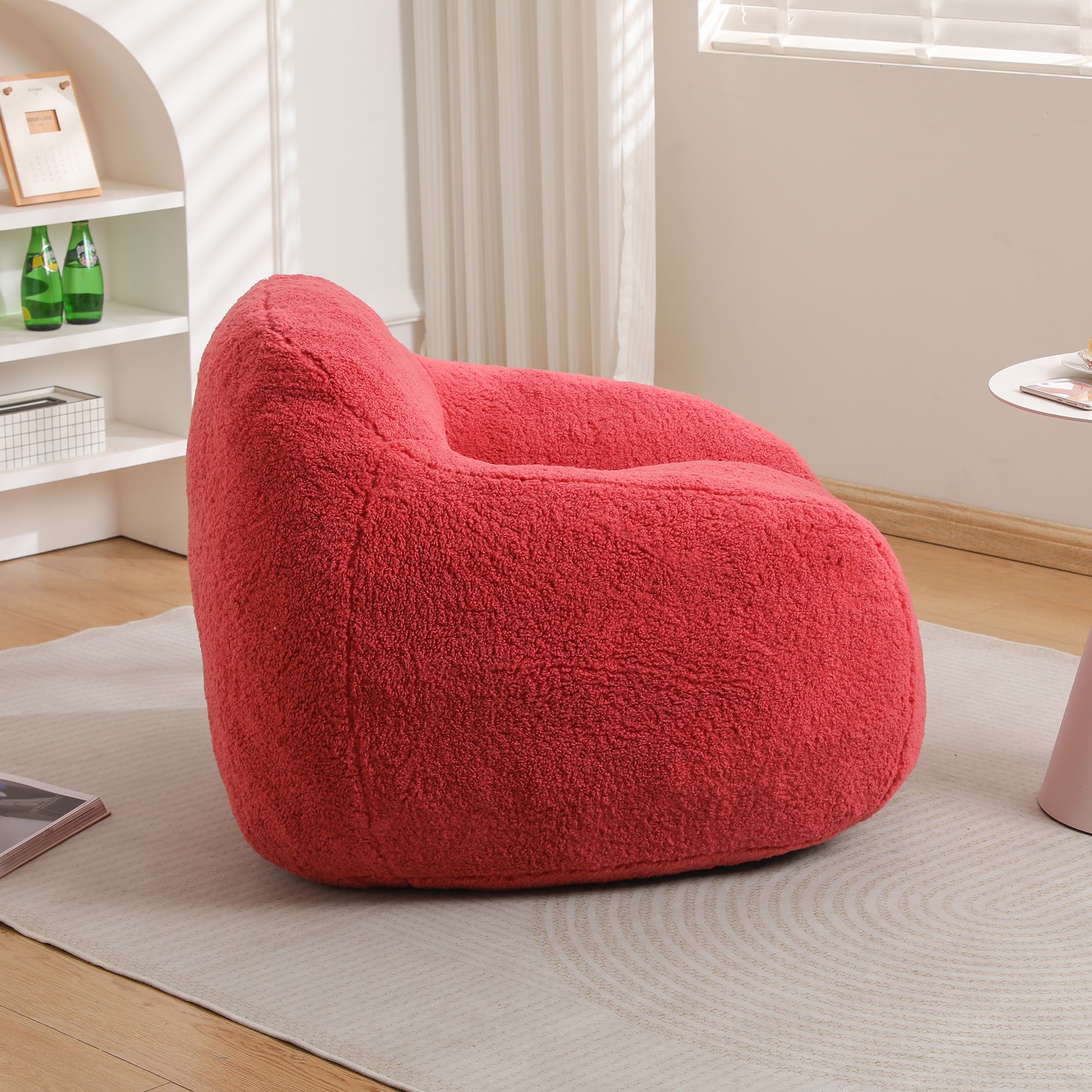 Bean Bag Chair ,Bean Bag Sofa For Adults Comfy Beanbag Giant Bean Bag Chair With Spacious Design Bean Bag Couch With Armrest Large Bean Bag Chair With Memory Foam Filler For Living Room Bedroom
