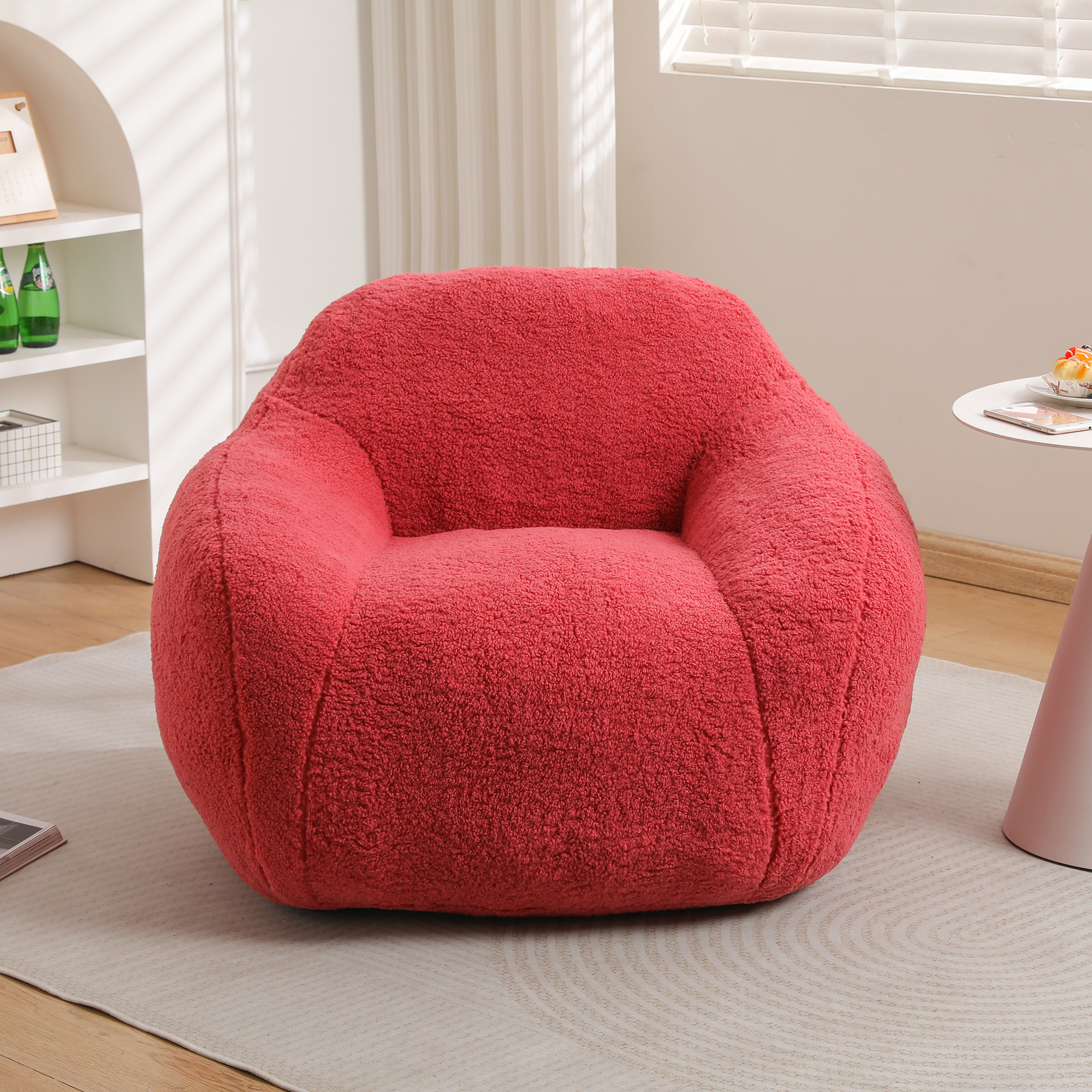 Bean Bag Chair ,Bean Bag Sofa For Adults Comfy Beanbag Giant Bean Bag Chair With Spacious Design Bean Bag Couch With Armrest Large Bean Bag Chair With Memory Foam Filler For Living Room Bedroom