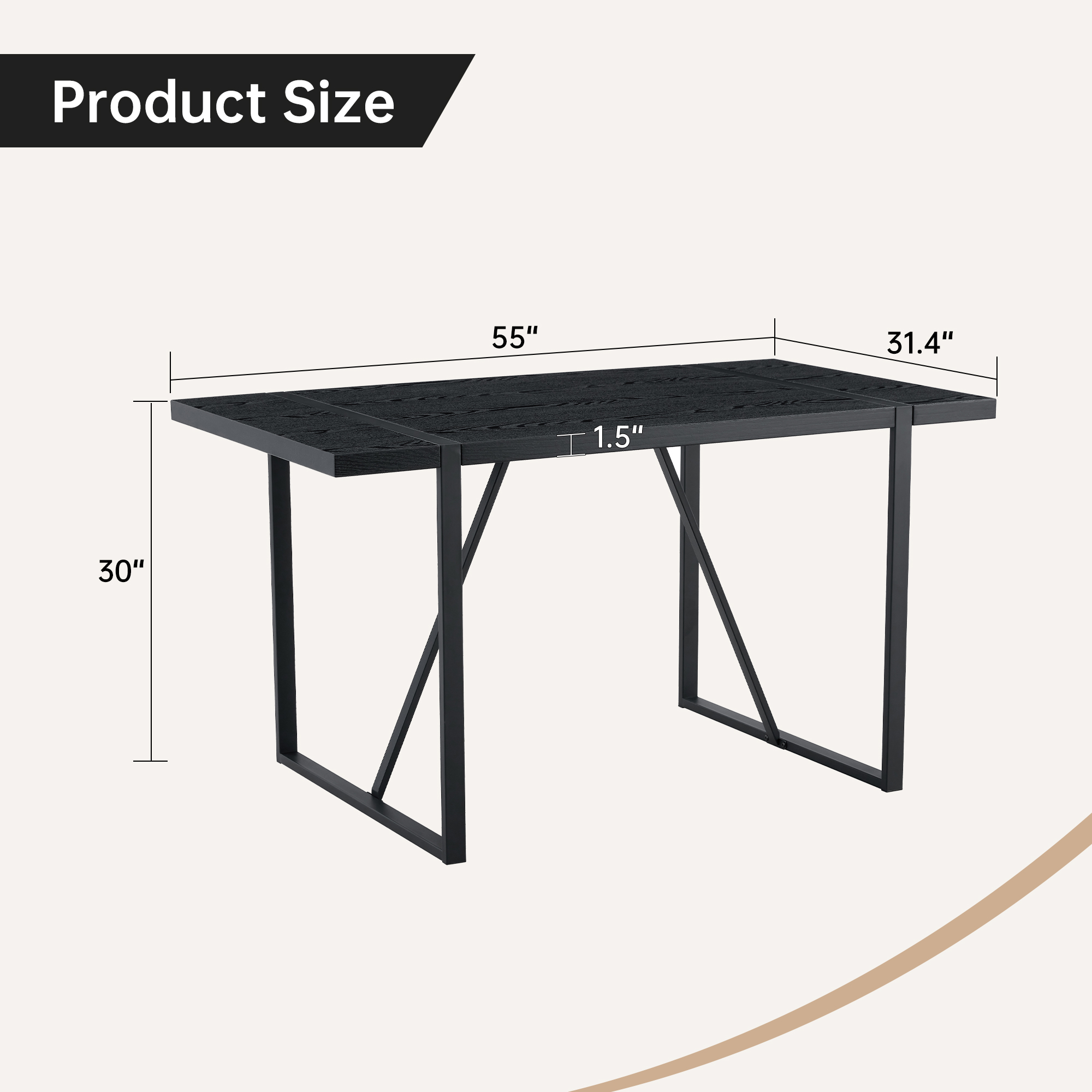 Rectangular Dining Table, picture 3 of 4