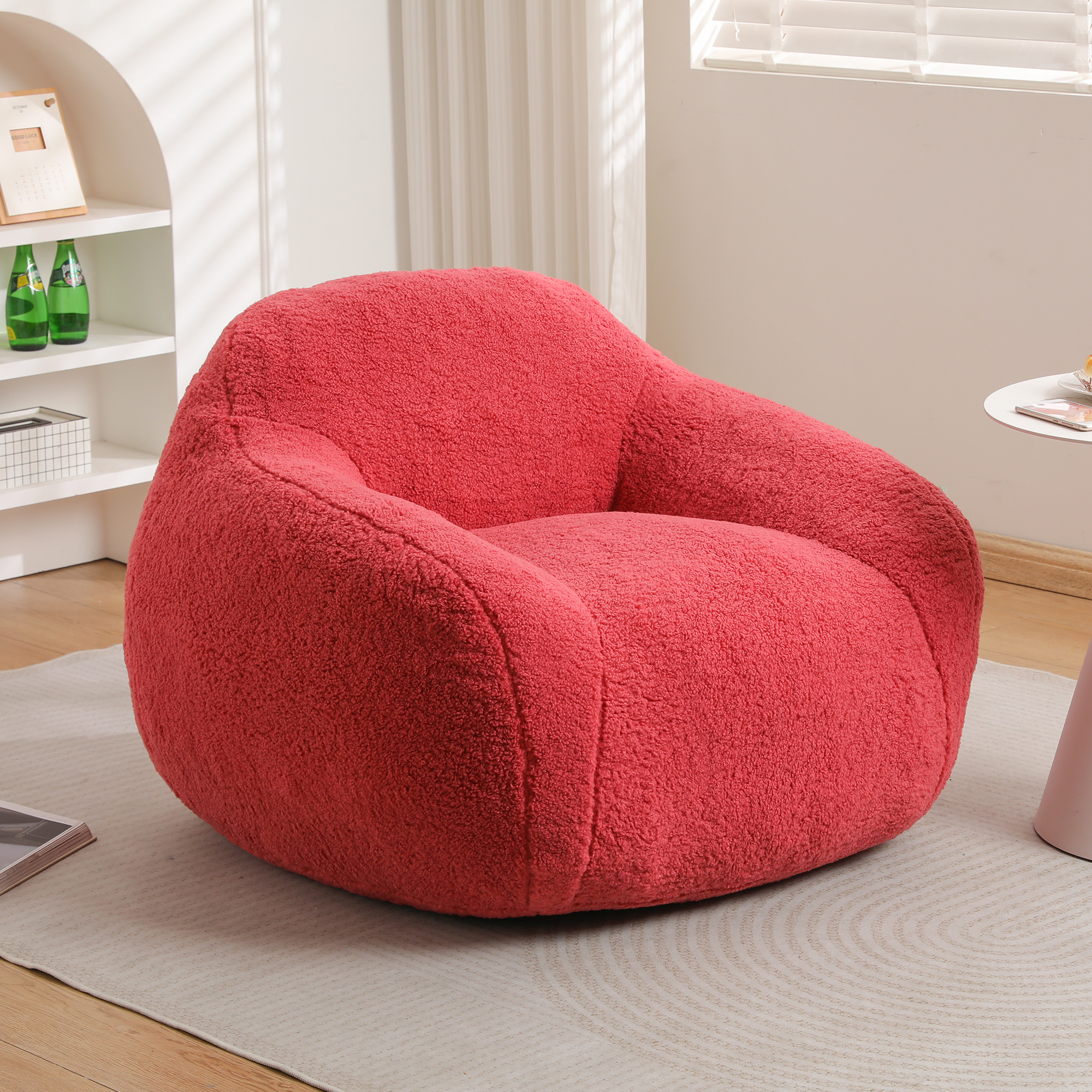 Bean Bag Chair ,Bean Bag Sofa For Adults Comfy Beanbag Giant Bean Bag Chair With Spacious Design Bean Bag Couch With Armrest Large Bean Bag Chair With Memory Foam Filler For Living Room Bedroom