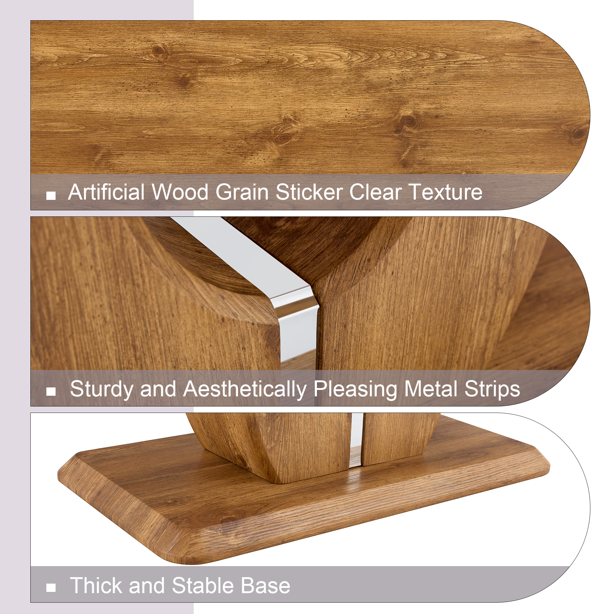 Rectangular Wood Coffee Table, picture 4 of 4