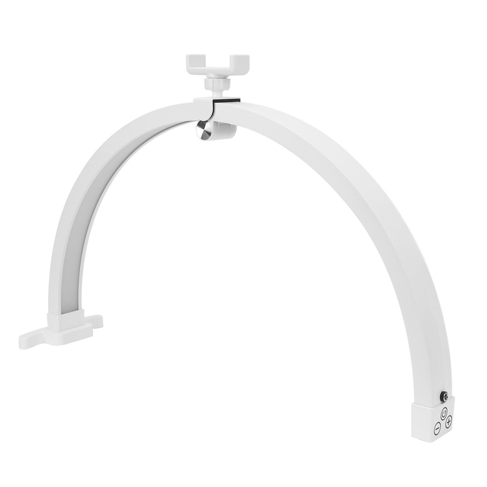 22 Inch Half Moon Nail Desk Lamp 20W Touch Control Foldable Manicure Tattoo Desk Beauty Light 3200‑5600K CRI >90 With Phone Clip 100‑240V 5
