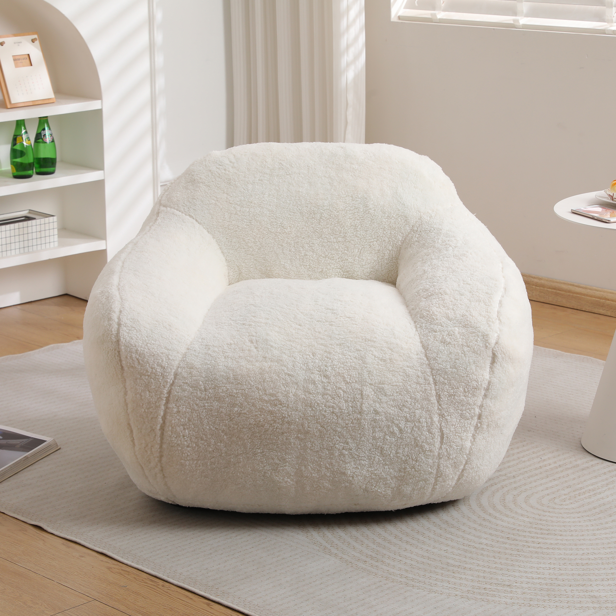 Bean Bag Chair ,Bean Bag Sofa For Adults Comfy Beanbag Giant Bean Bag Chair With Spacious Design Bean Bag Couch With Armrest Large Bean Bag Chair With Memory Foam Filler For Living Room Bedroom