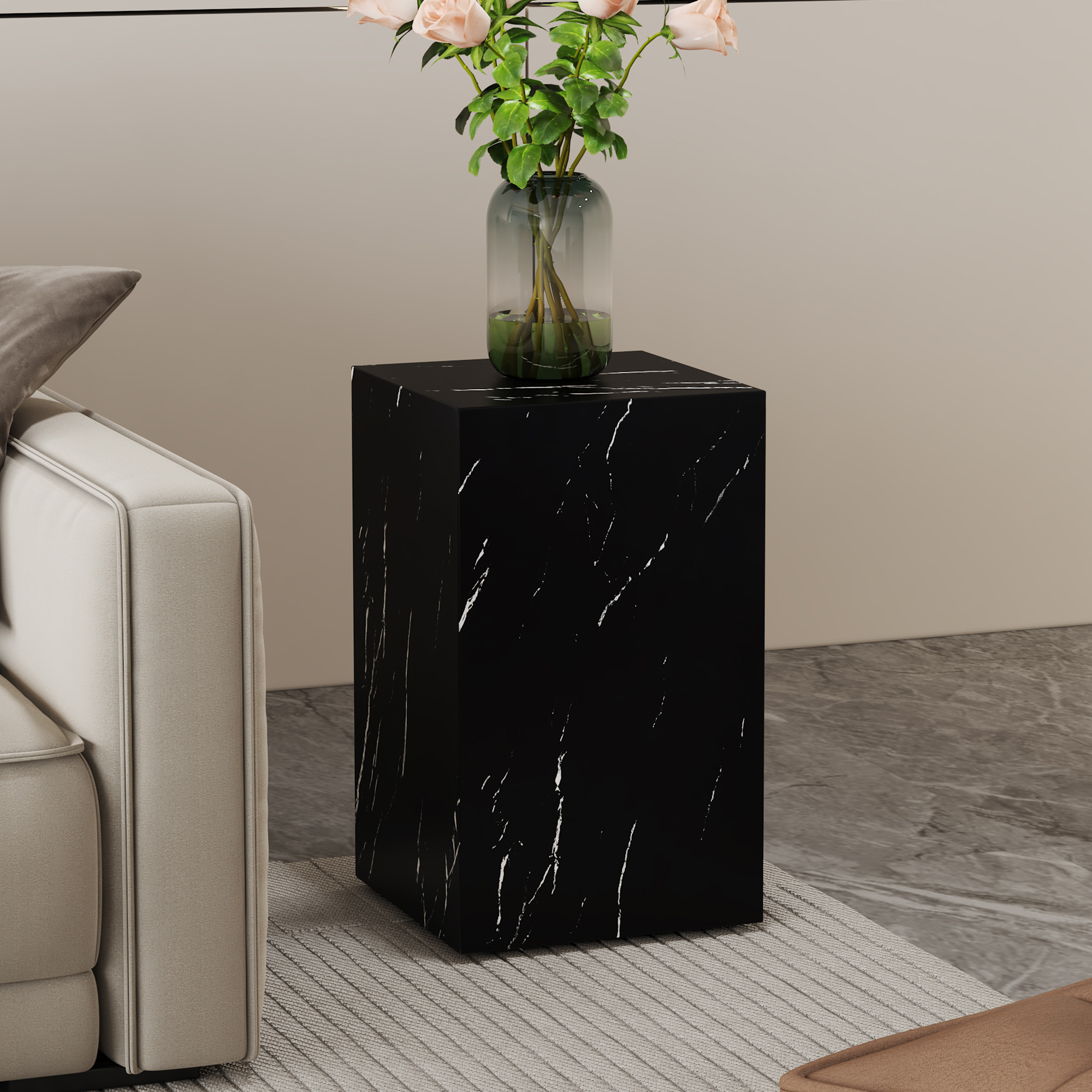 Marble Texture MDF Coffee Table