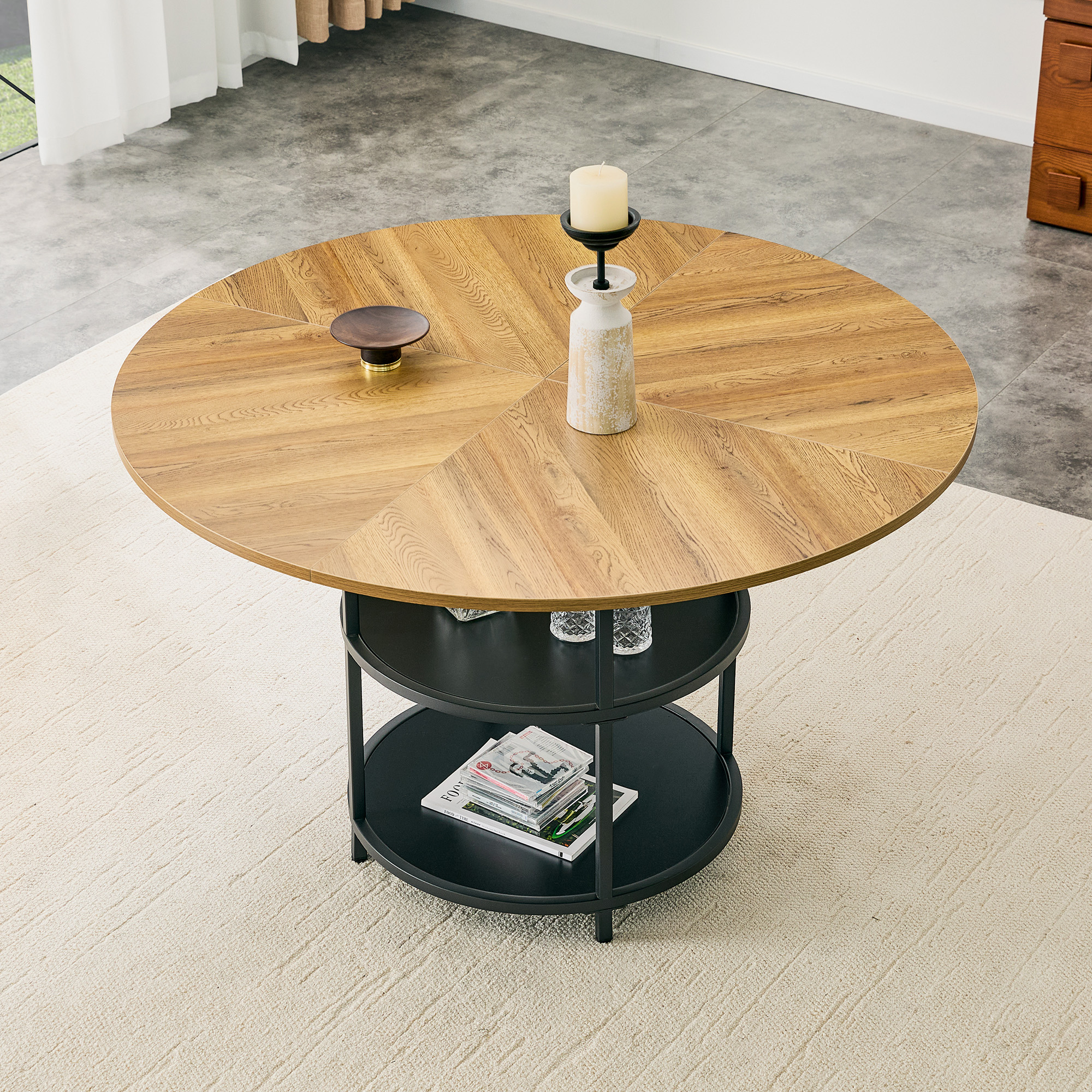 Round Splicing Dining Table