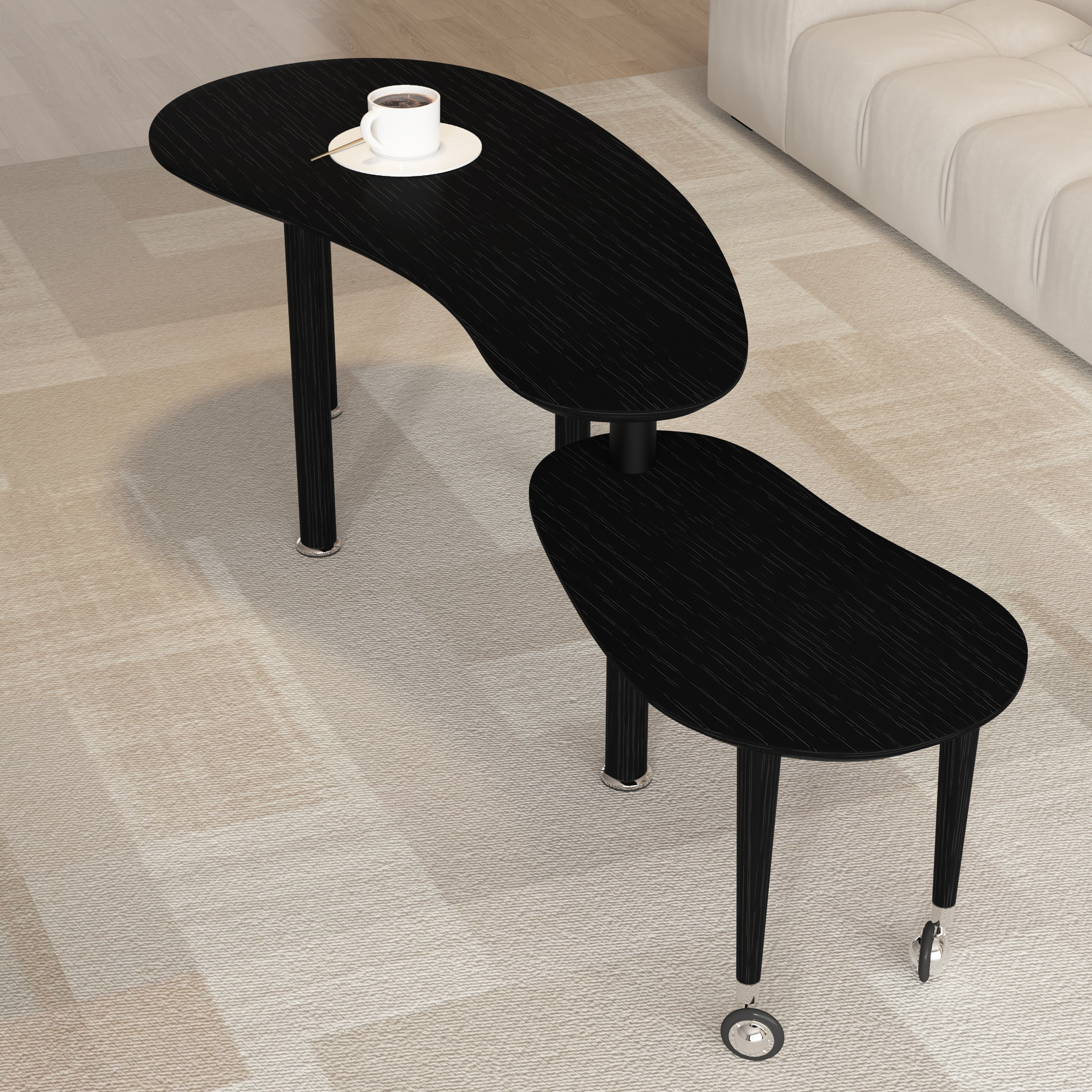 Rotatable Oval Coffee Table, picture 4 of 4