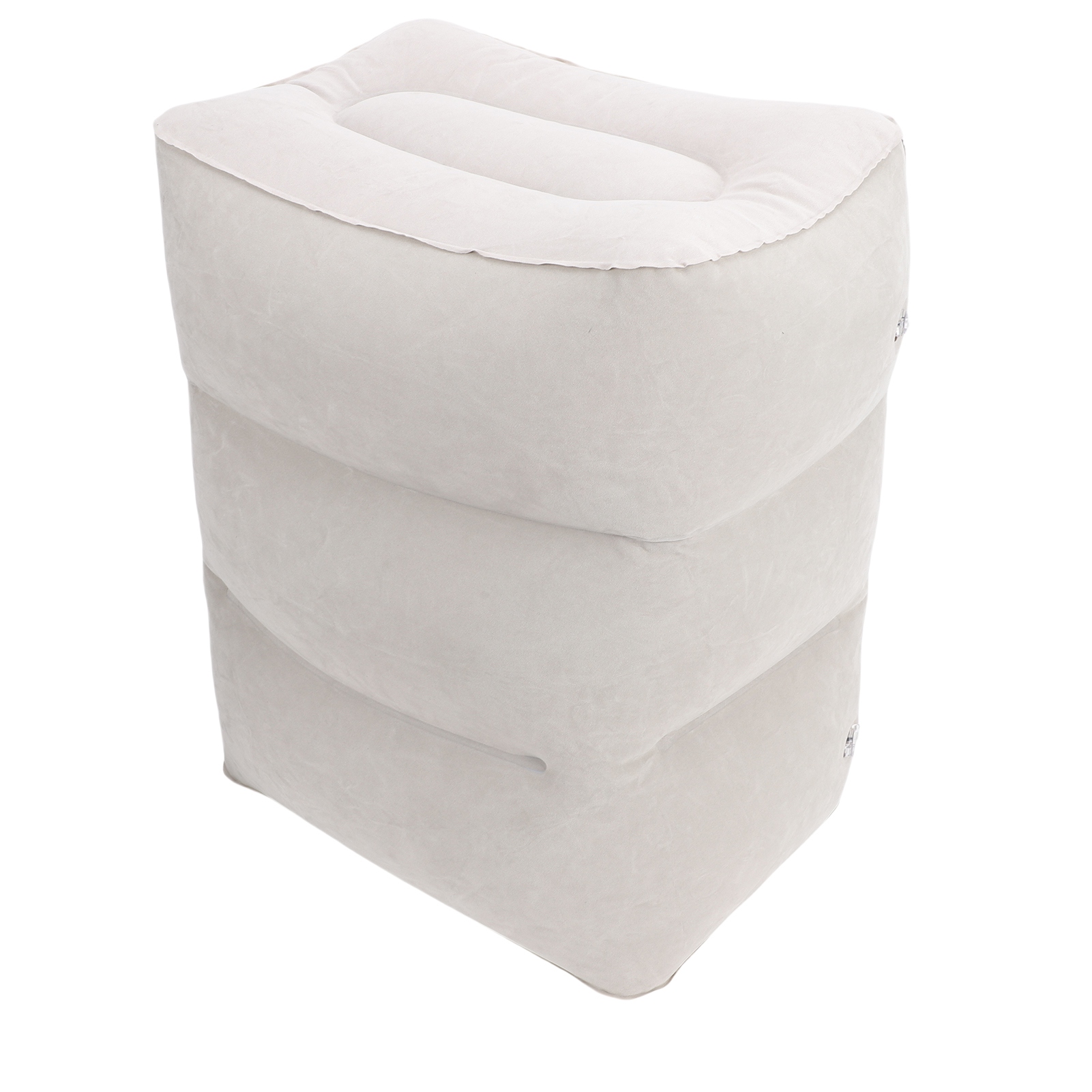 Inflatable Foot Rest Pillow Toddler Airplane Bed Adjustable 3 Layers Height Leg Rest Pillow Airplane Travel Essentials For Office Home Trains Cars