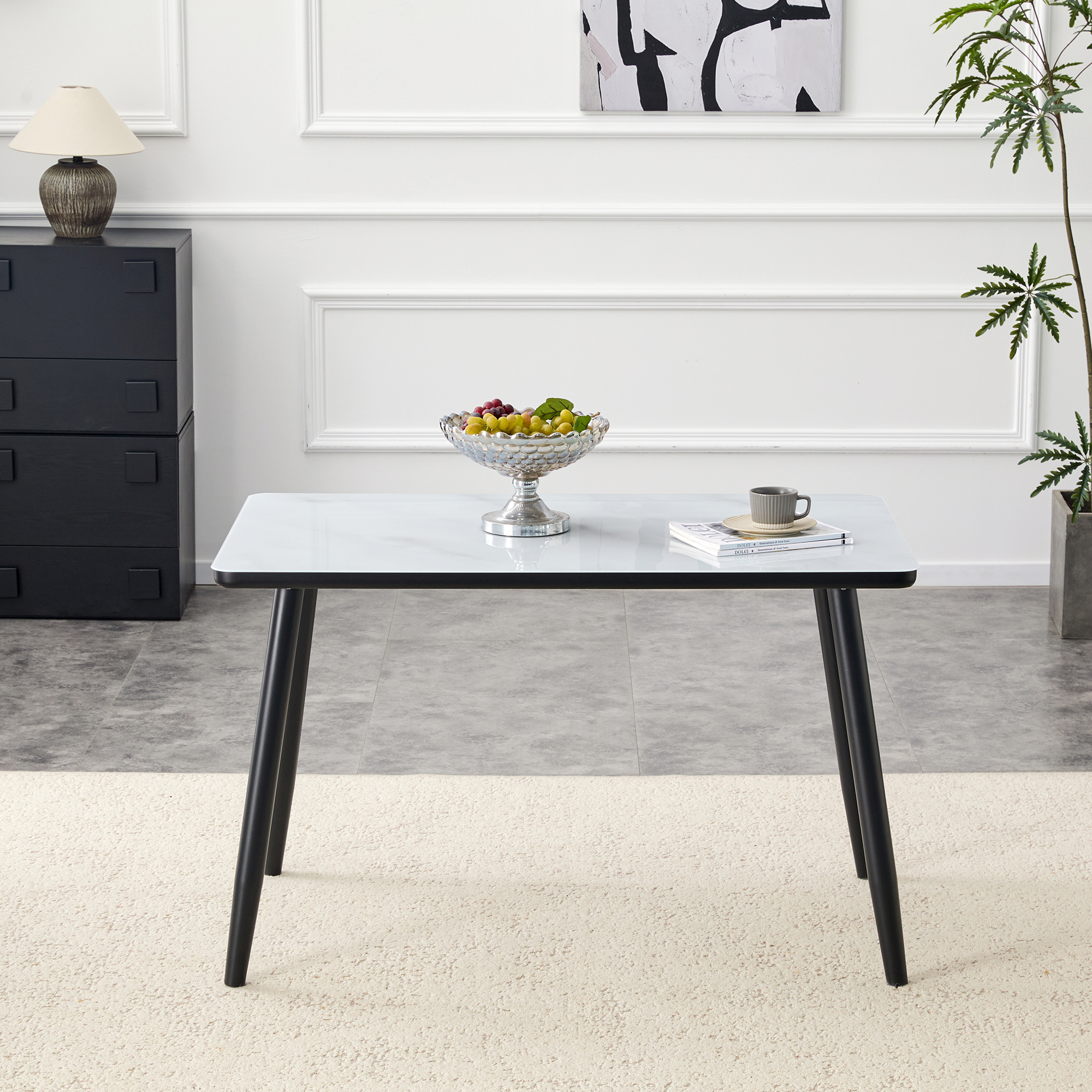 Rectangular Glass Dining Table