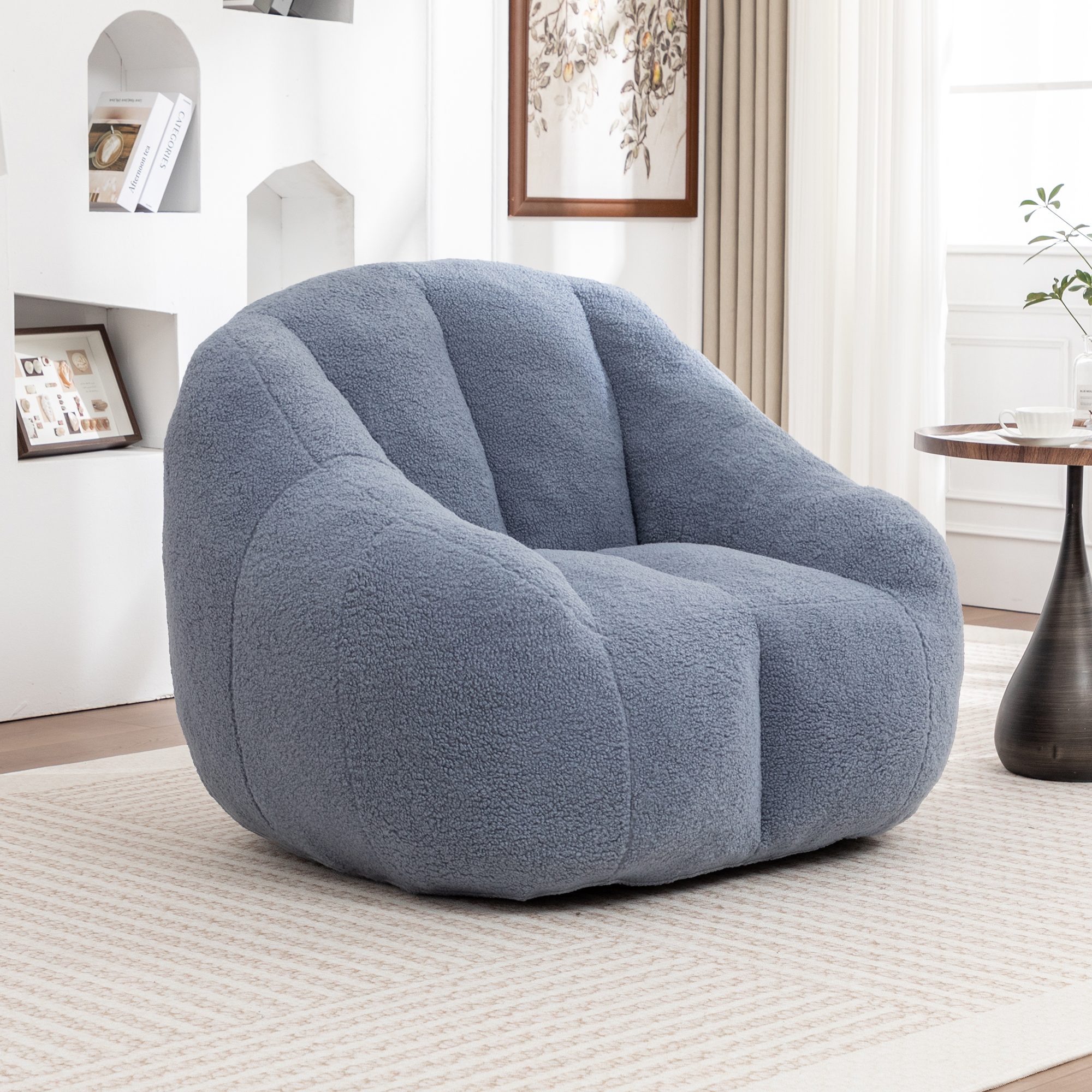 Bean Bag Chair With Filler, Bean Bag Sofa With Tufted Soft Stuffed Filling, Fluffy And Lazy Sofa, Comfy Cozy BeanBag Chairs With Memory Foam For Dorm, Apartment, Living Room