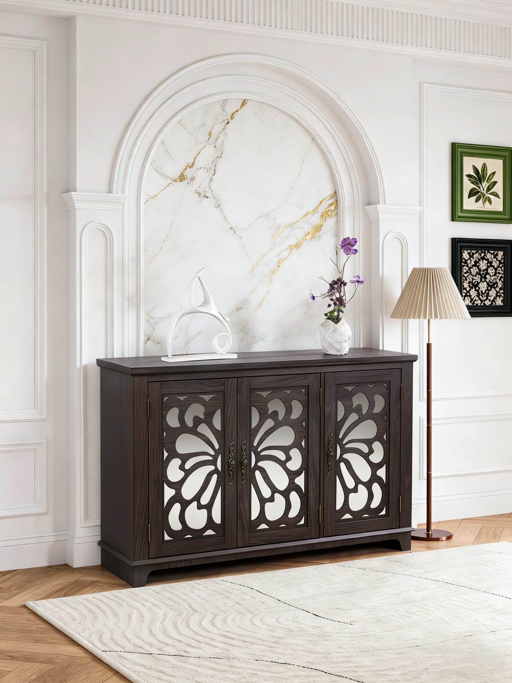 Mirrored Sideboard Buffet Cabinet, picture 1 of 5