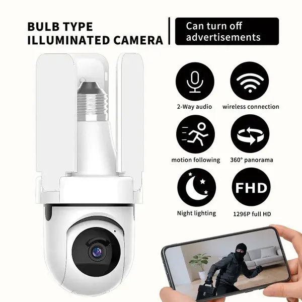 Multi Functional Three Leaf Fan Light Camera
