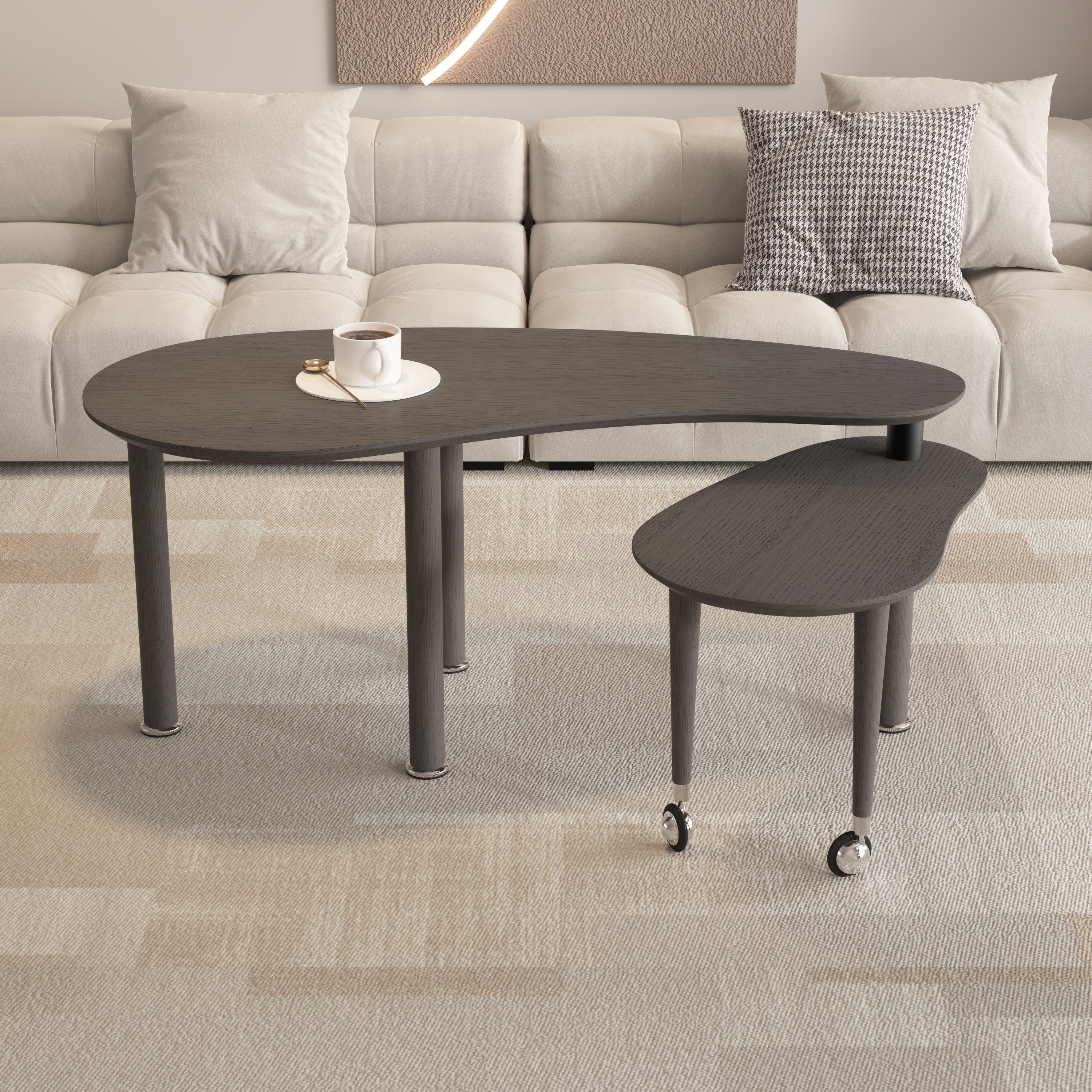 Rotatable Oval Coffee Table, picture 2 of 4