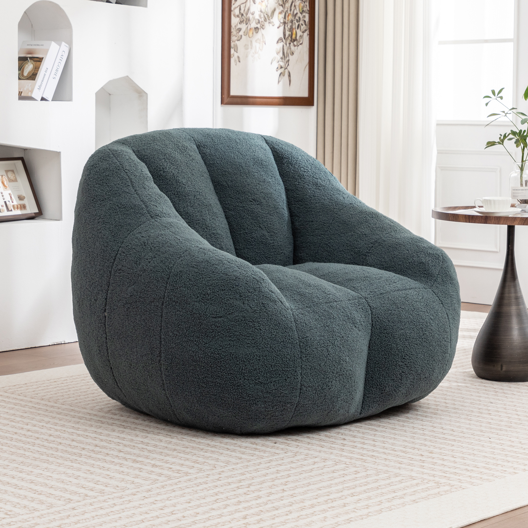 Bean Bag Chair With Filler, Bean Bag Sofa With Tufted Soft Stuffed Filling, Fluffy And Lazy Sofa, Comfy Cozy BeanBag Chairs With Memory Foam For Dorm, Apartment, Living Room