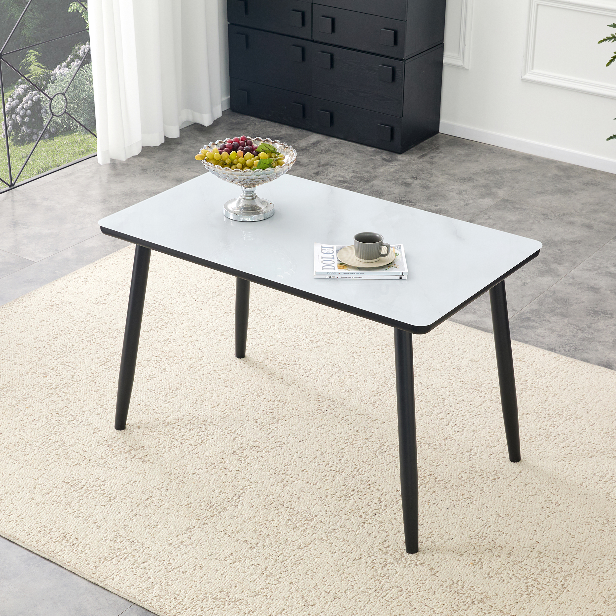Rectangular Glass Dining Table, picture 3 of 4