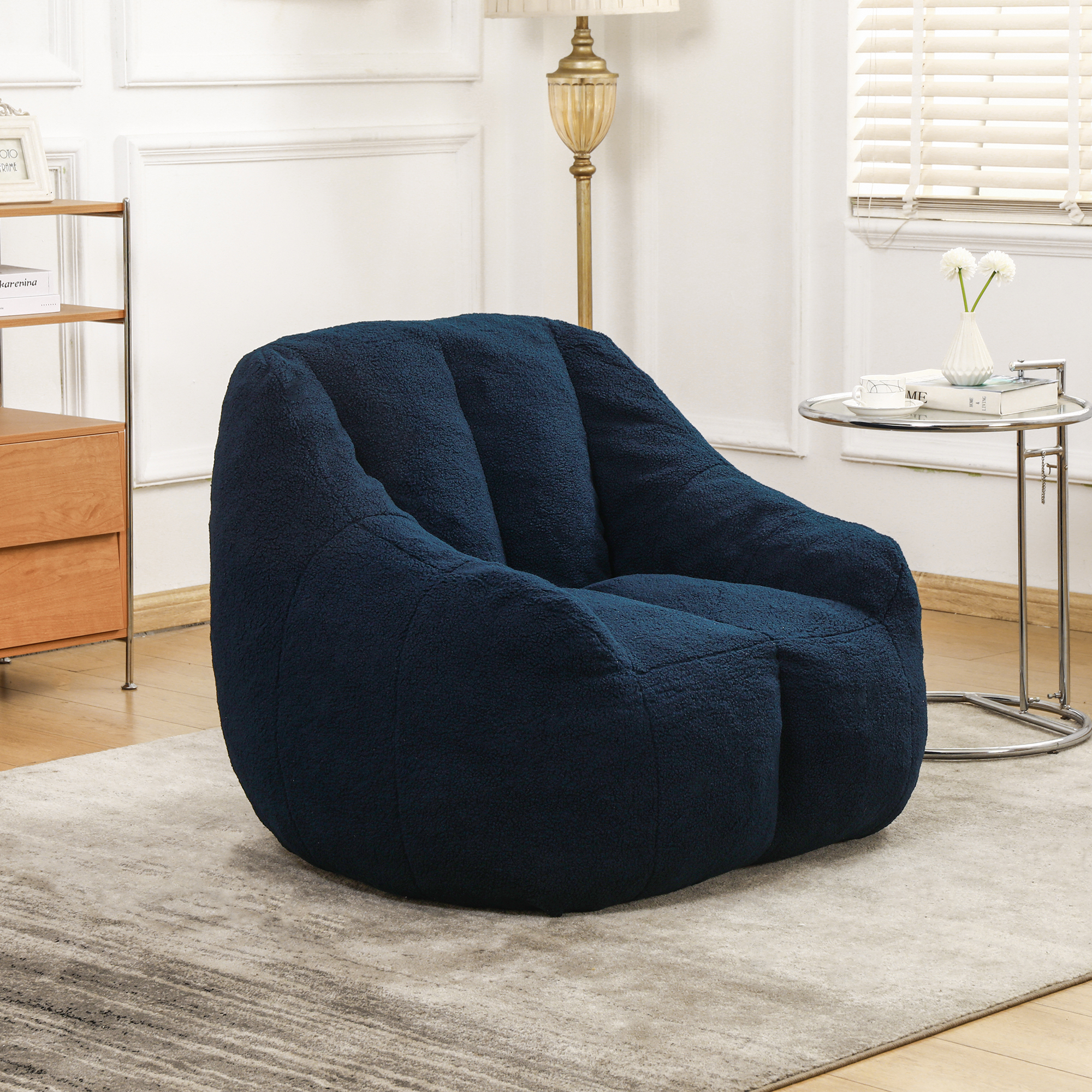 Bean Bag Chair With Filler, Bean Bag Sofa With Tufted Soft Stuffed Filling, Fluffy And Lazy Sofa, Comfy Cozy BeanBag Chairs With Memory Foam For Dorm, Apartment, Living Room