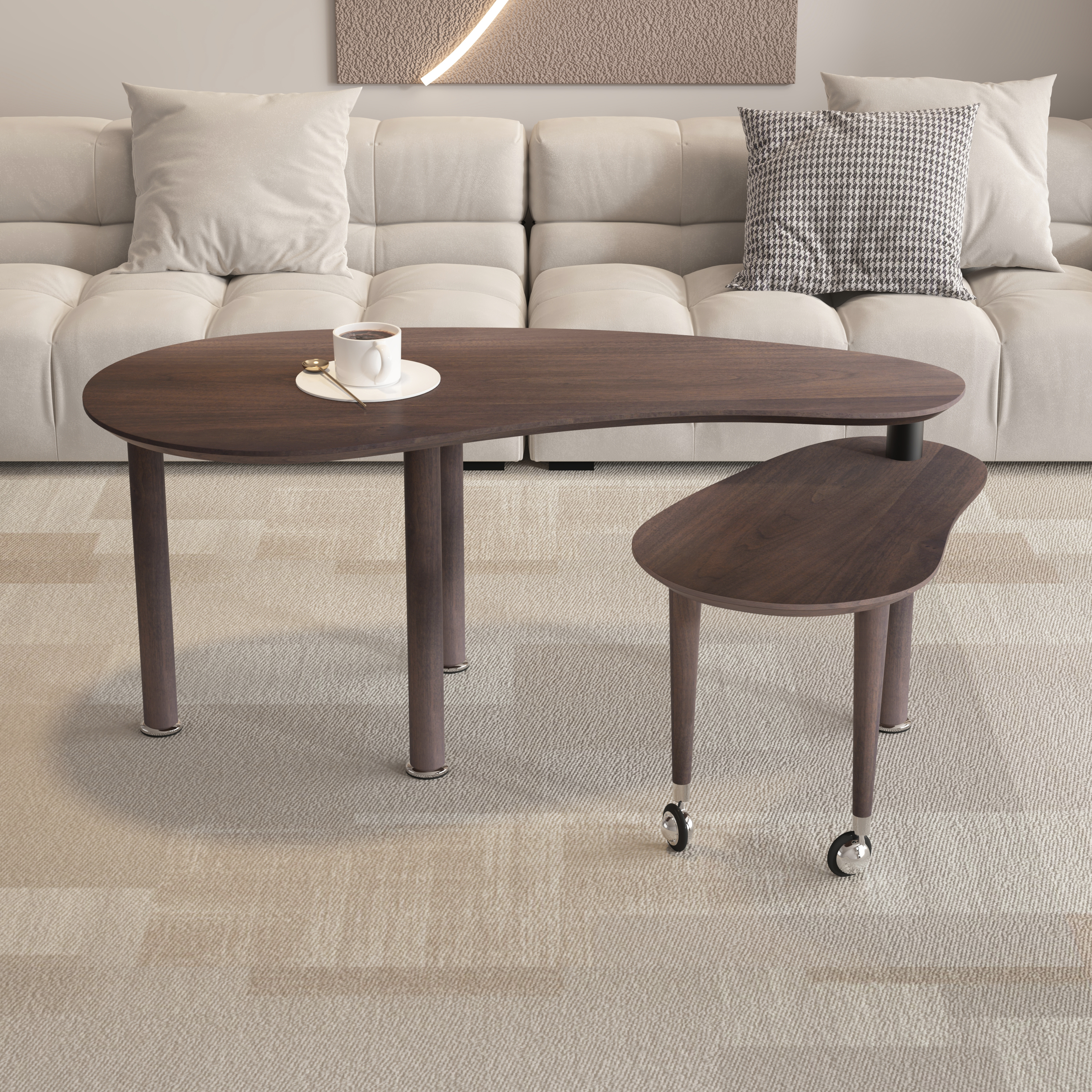 Rotatable Oval Coffee Table, picture 2 of 4