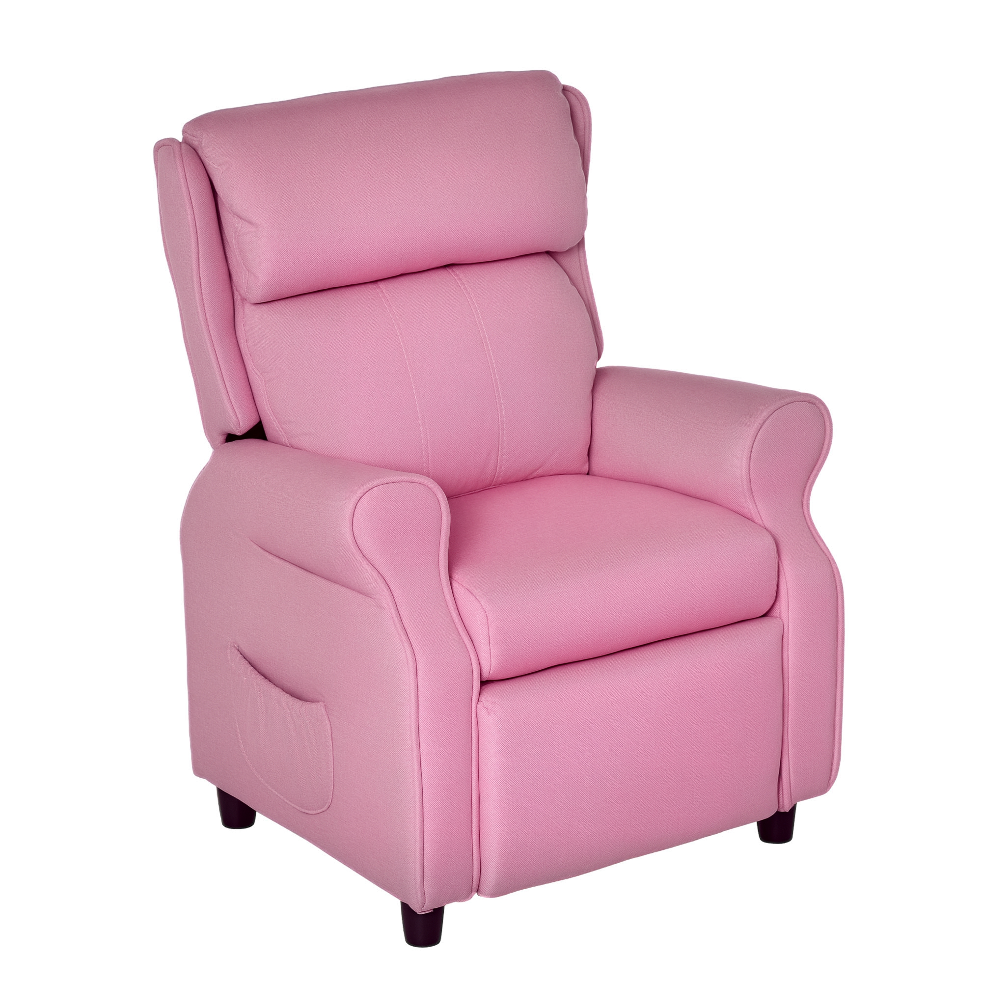 Kindersofa Kindersessel Mit Fußstütze Armlehne Verstellbare Rückenlehne Relaxsessel Kindercouch Stuhl Liegecouch Kinder Sofa Für 3-5 Jahre Jungen Und Mädchen Rosa