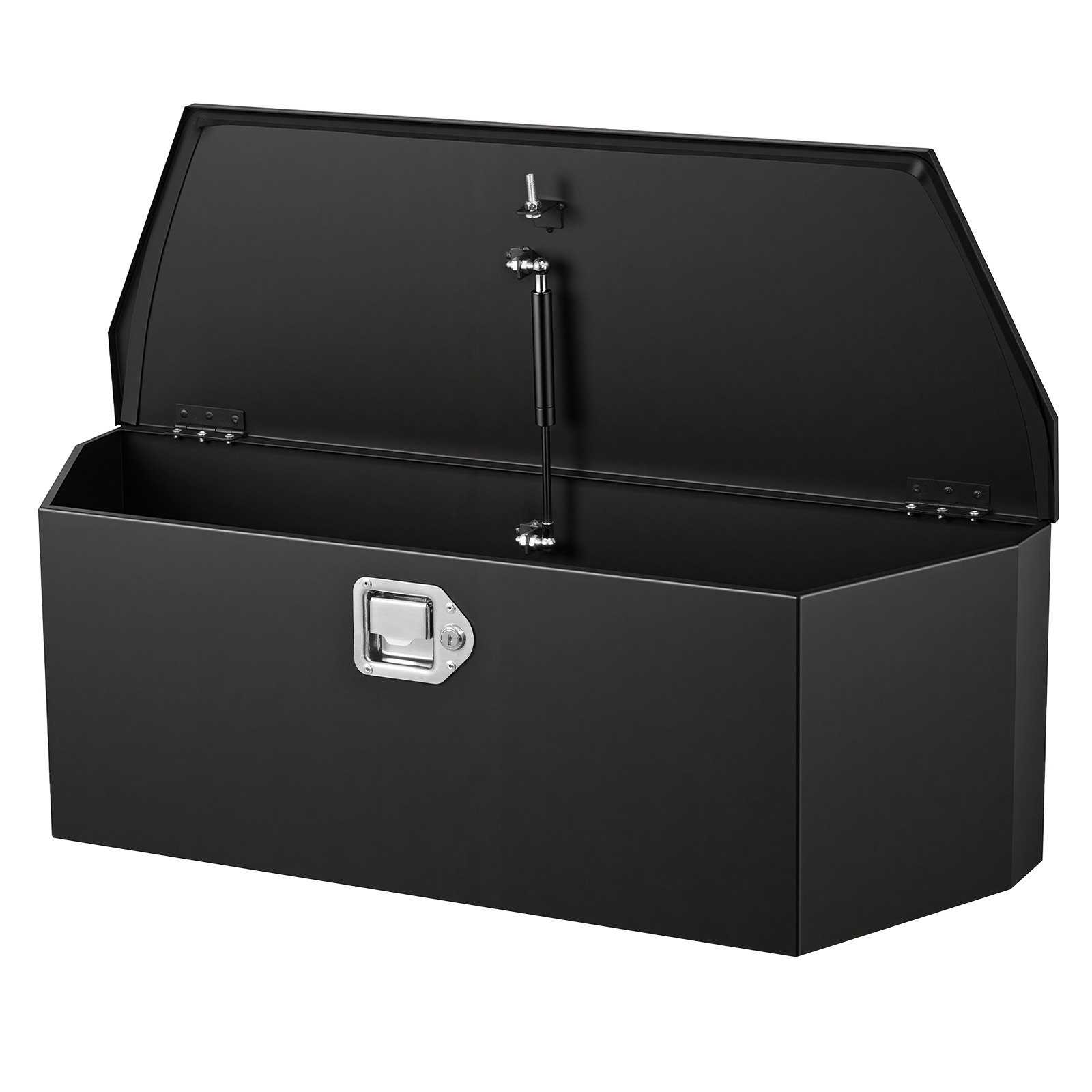 Trailer Tongue Box, 36 X 12.3 X 12 Steel Trailer Tongue Tool Box, Heavy Duty Storage Organizer With Lock And Keys, Utility Tool Chest For Pickup Truck Bed, RV, SUV, Off-Road Vehicle, Black