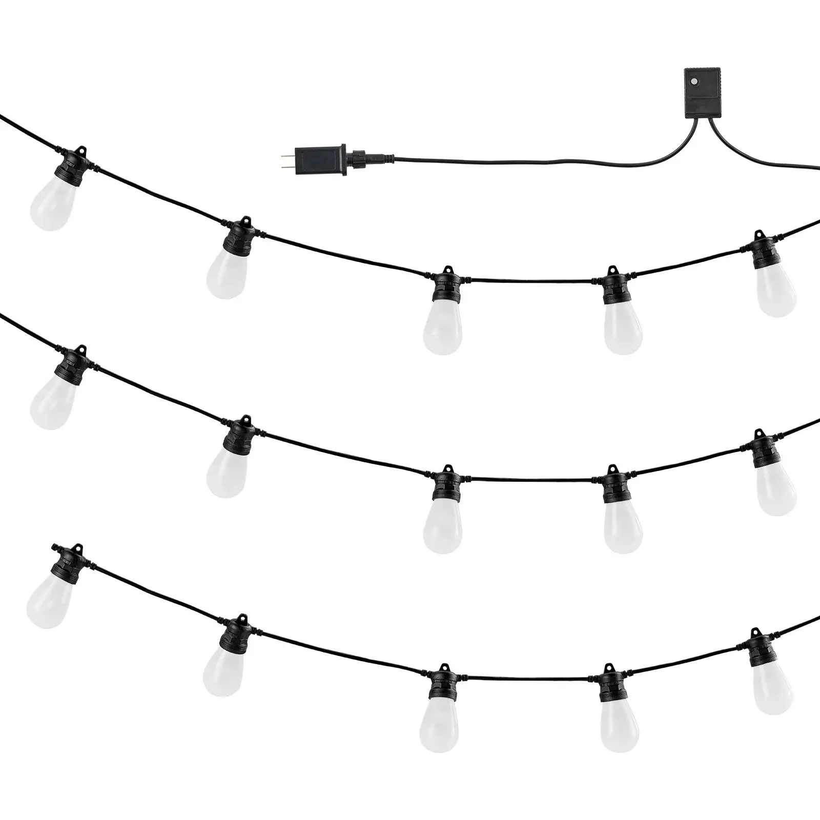 RGB Outdoor String Lights, 50FT, Outside Patio