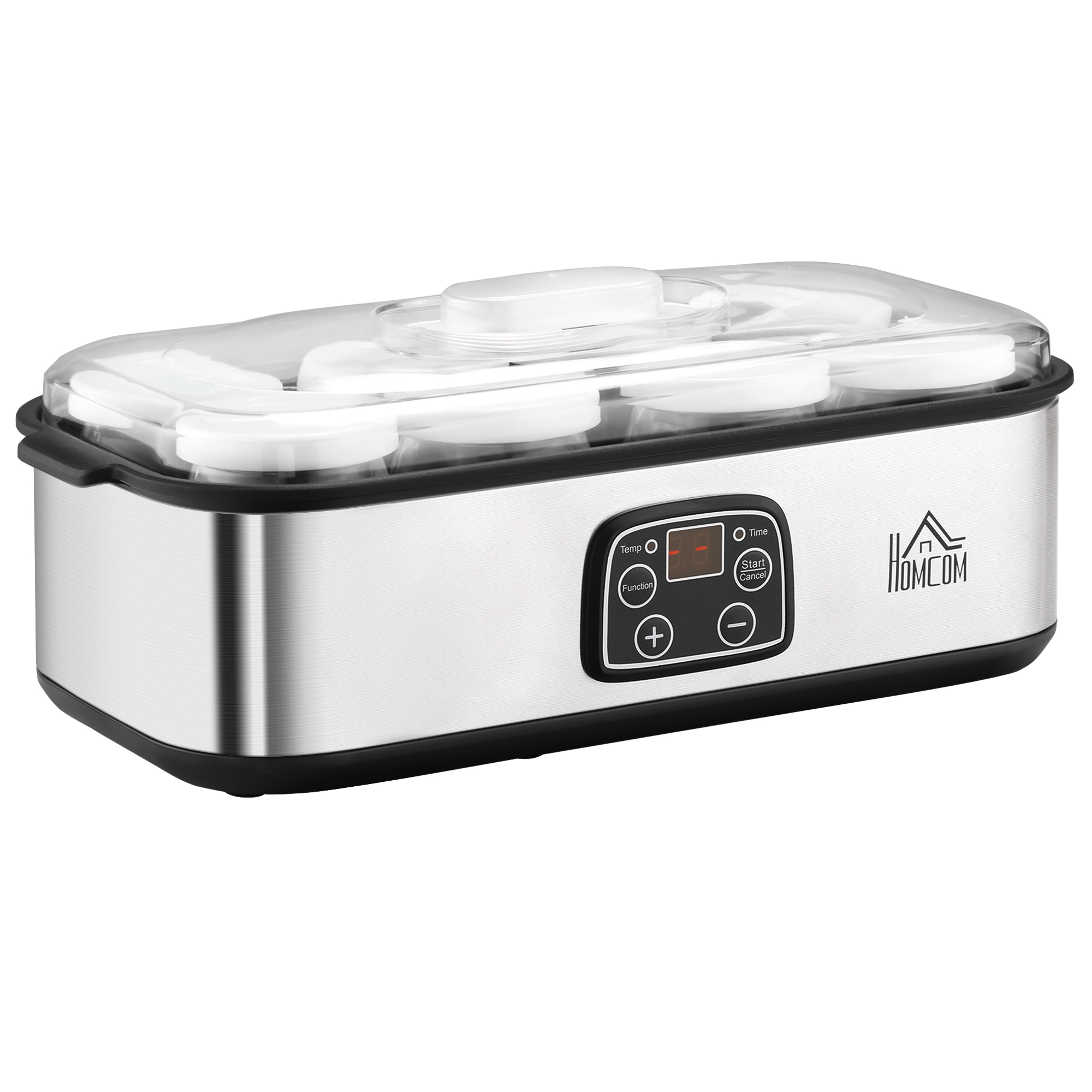 Joghurtbereiter 1,4L LCD Timer 8 Glasbehälter BPA-frei Griechischer Joghurt