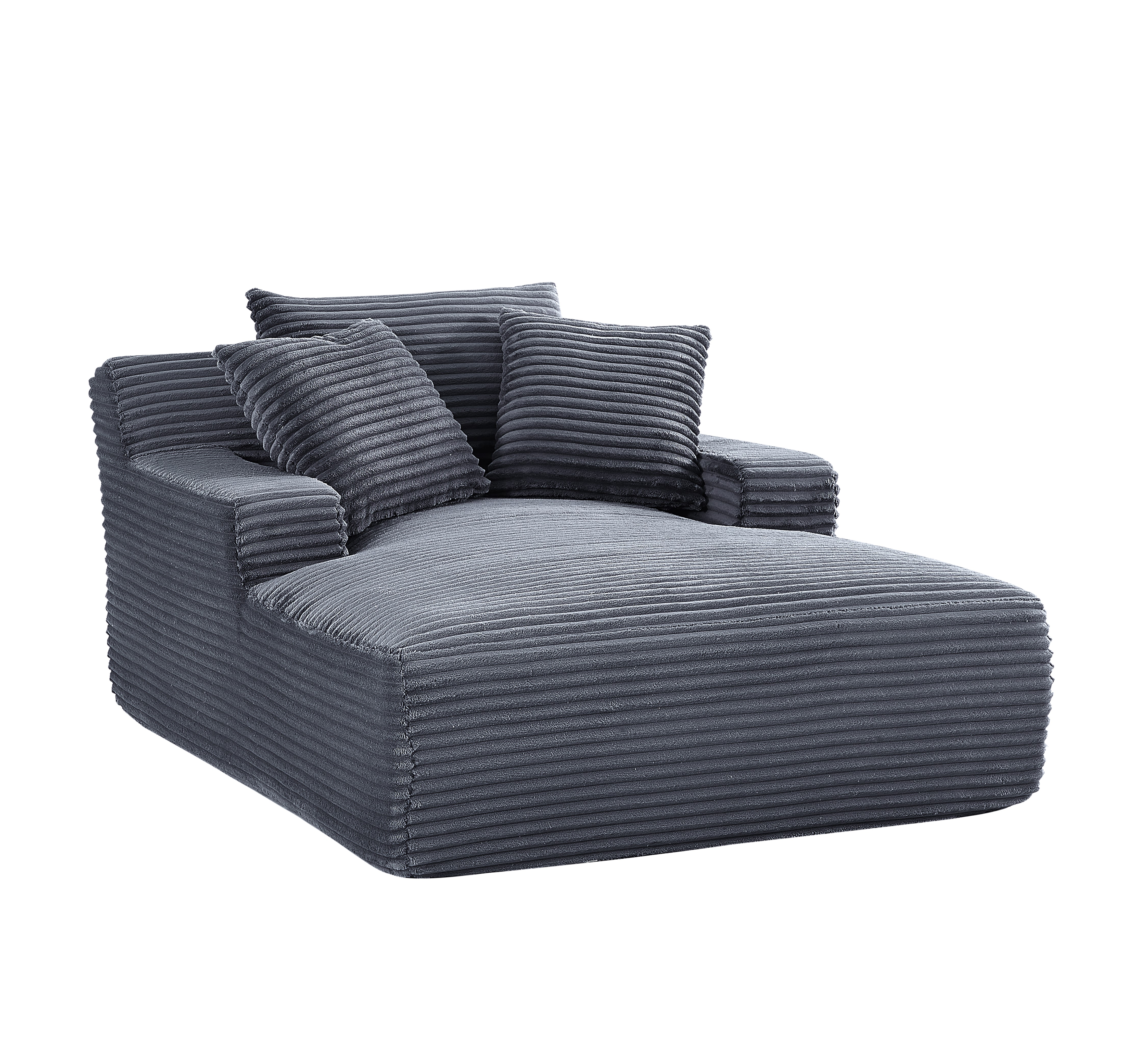 Corduroy Chaise Lounge Chair, picture 2 of 4