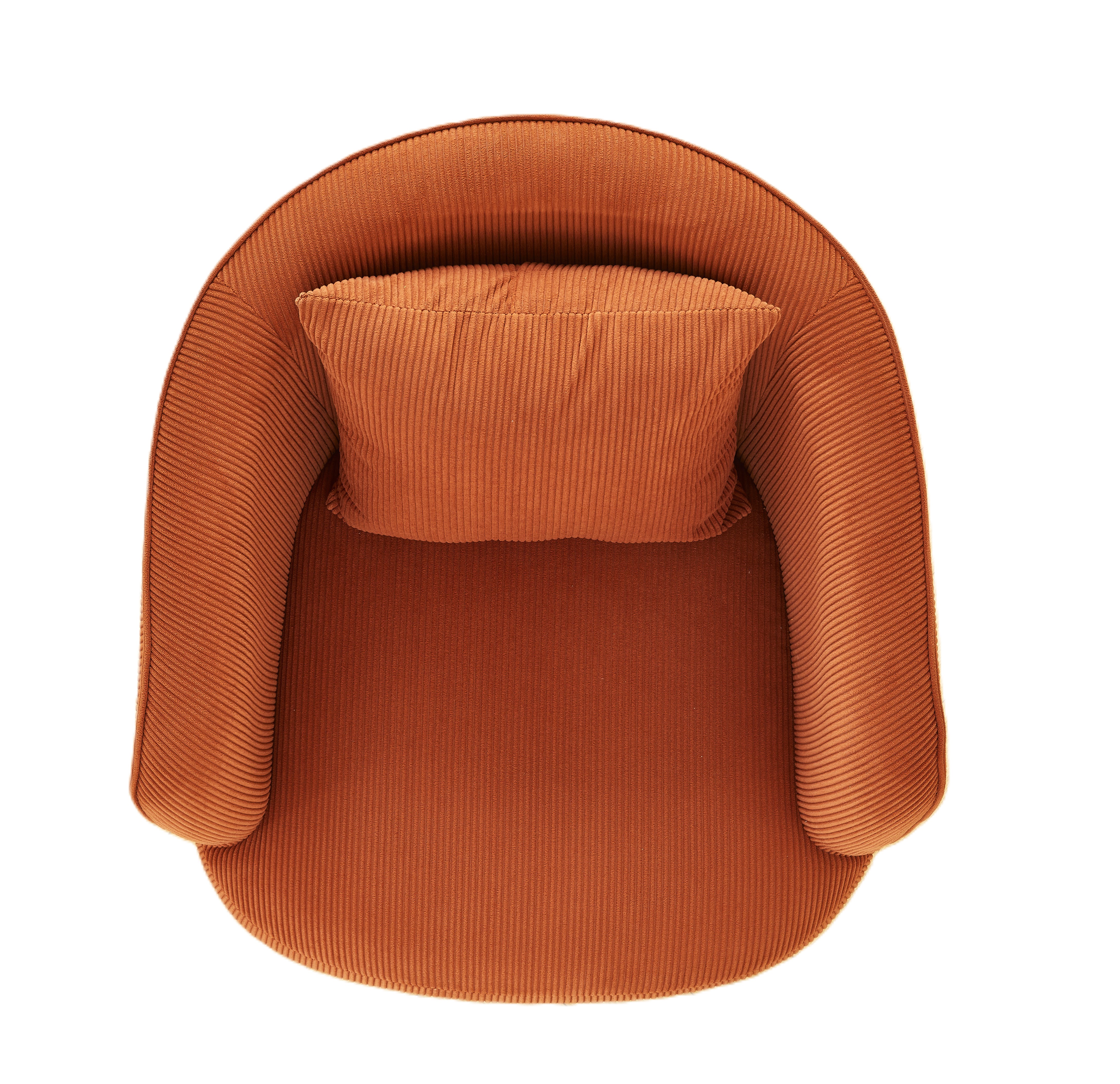 Velvet Accent Chair with Pillow