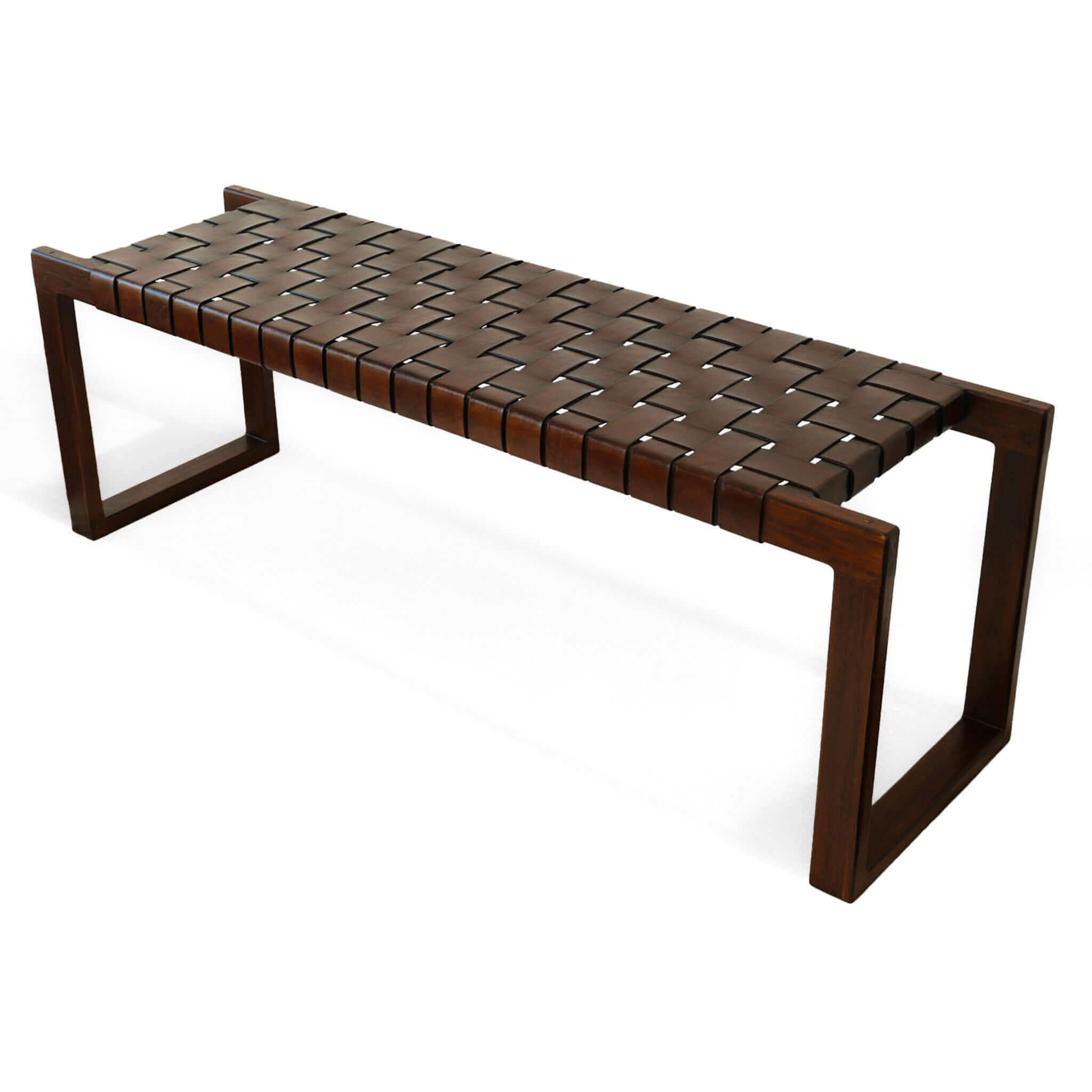 Leather Upholstered Bench, picture 1 of 4