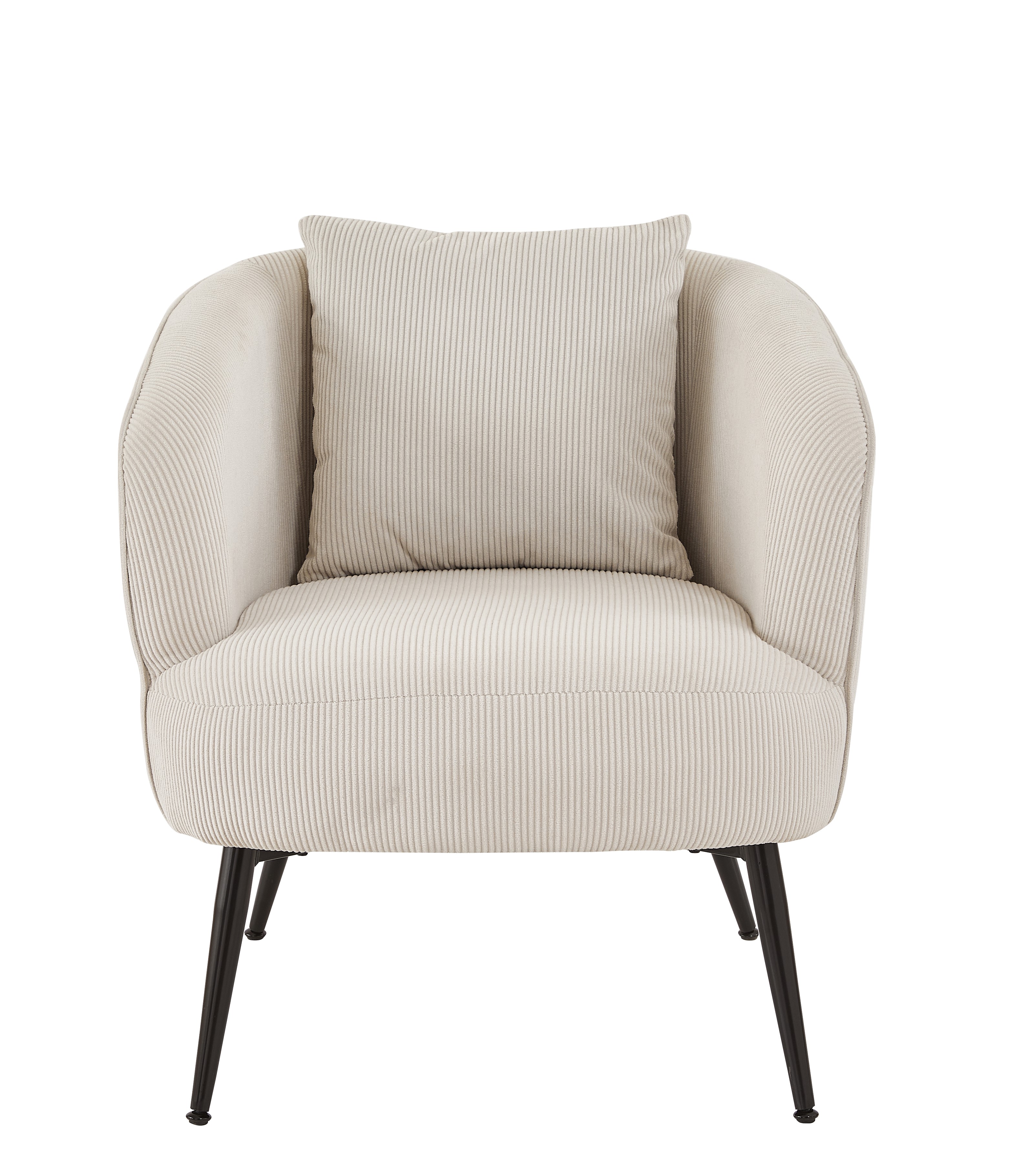 Velvet Accent Chair with Pillow, picture 2 of 5