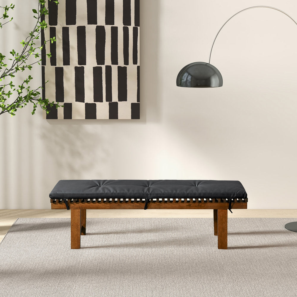 Faux Leather Upholstered Bench, picture 4 of 4