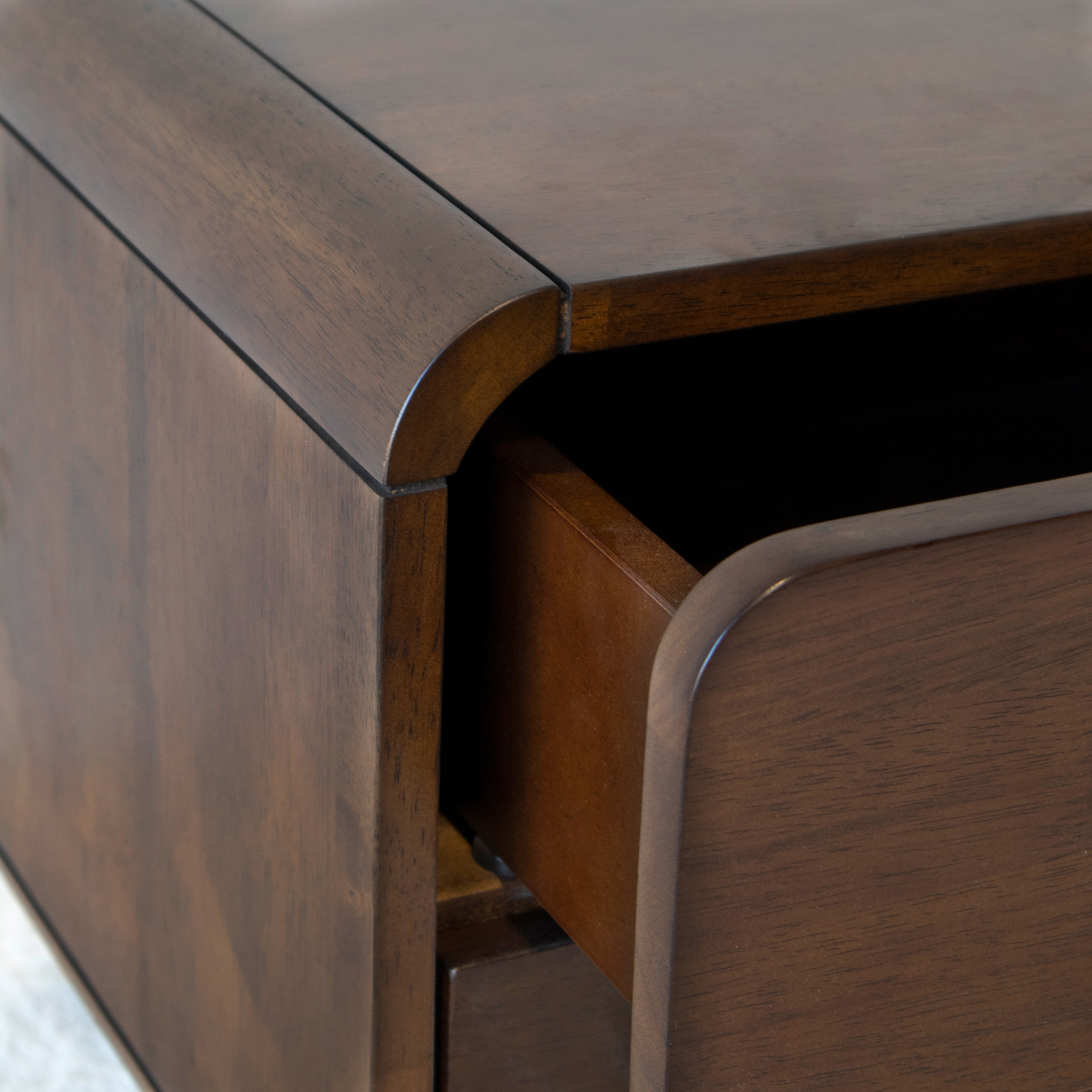 Velvet Nightstand with Tapered Legs, picture 4 of 4